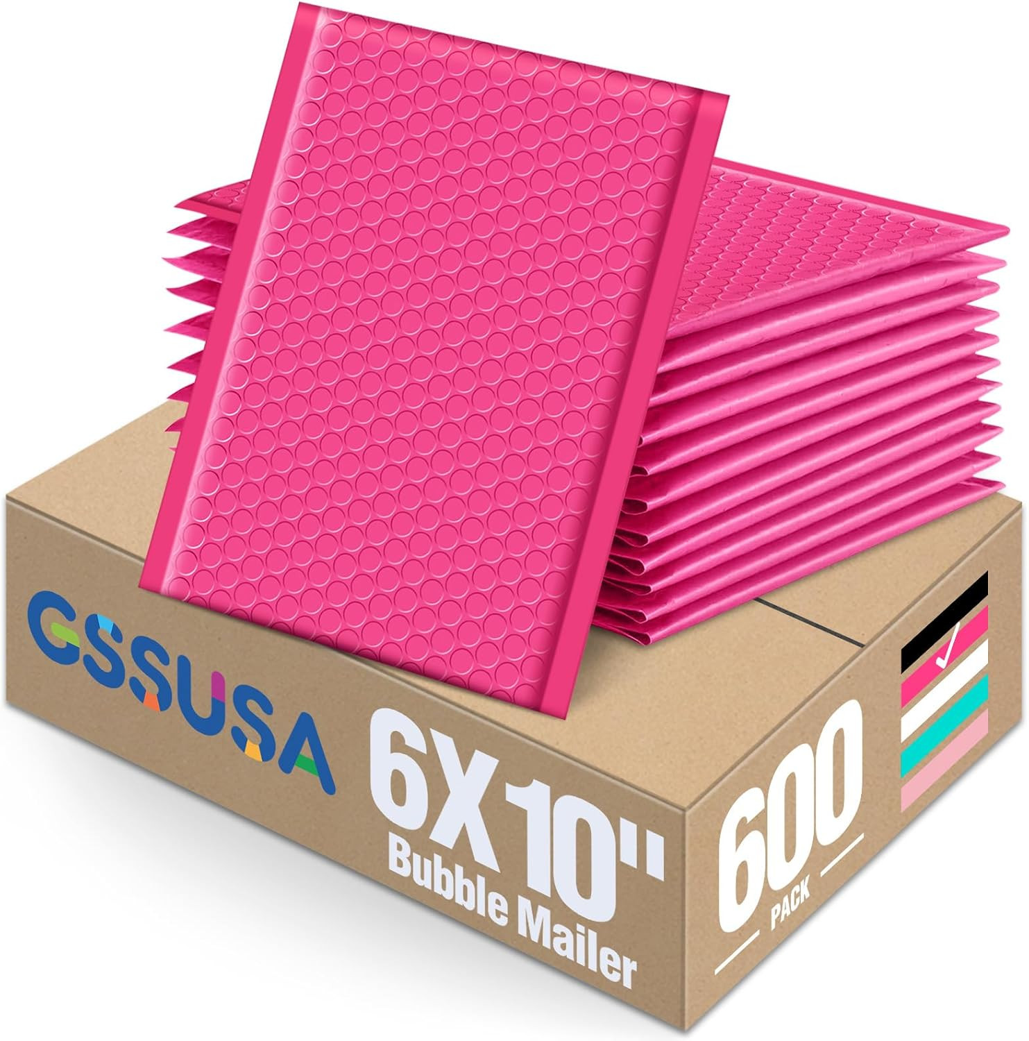 100 Pack Bubble Mailers 6X10 Inches Bubble Mailer Usable Size 6X9″ Envelopes Sma