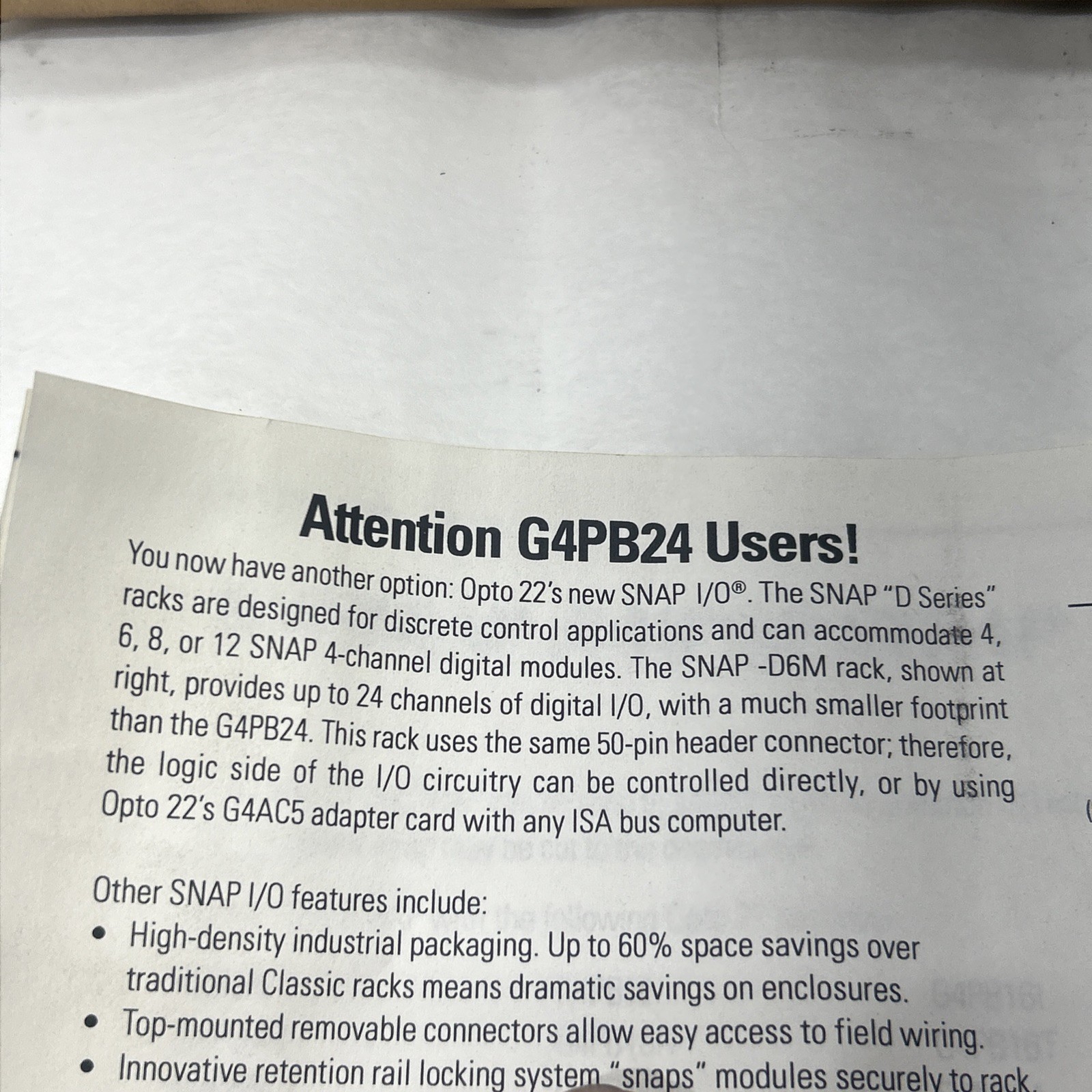 OPTO 22 G4PB24 / G4PB24 (NEW IN BOX)