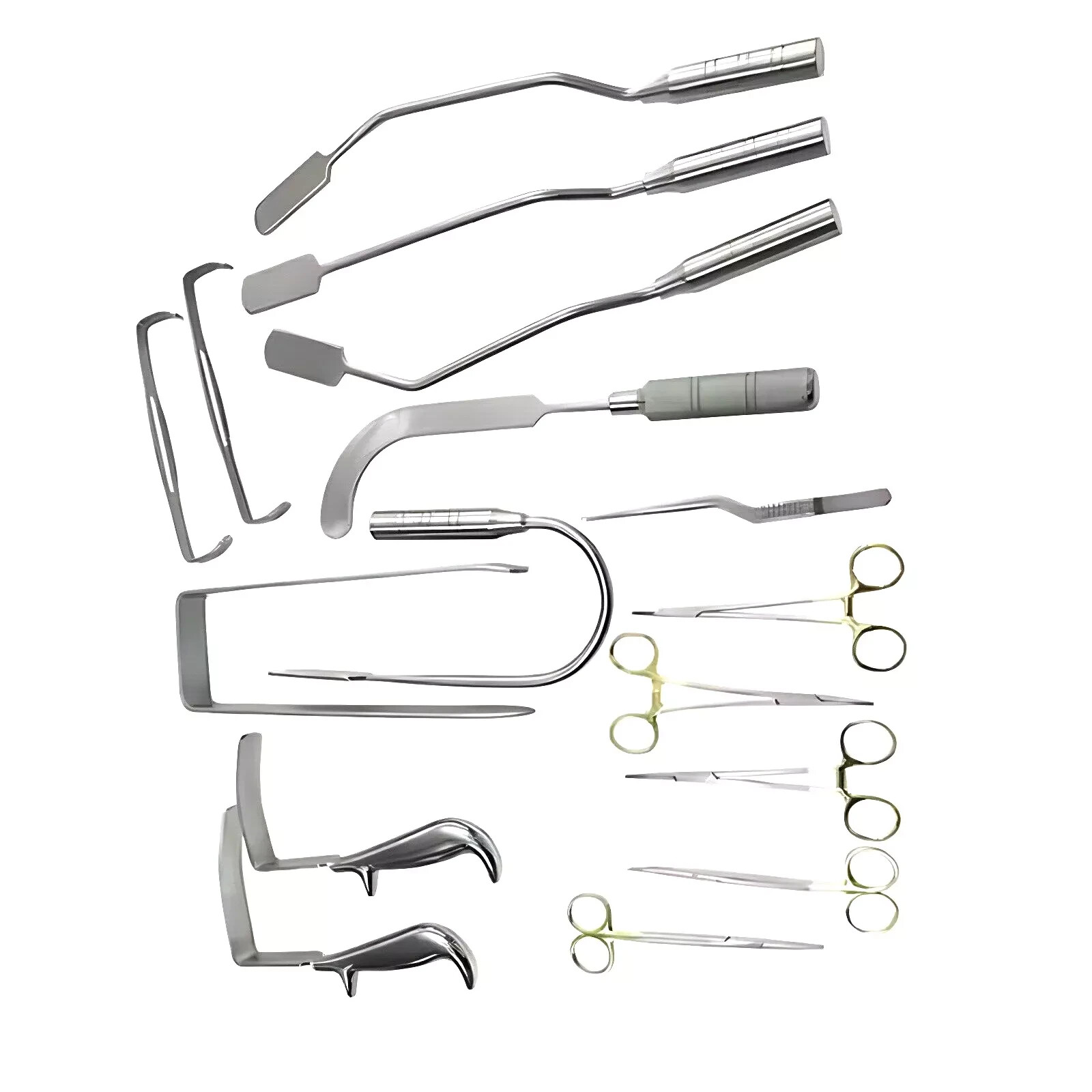 Set of 16 PCS Breast Augmentation Instrument For Plastic Surgery Breast.
