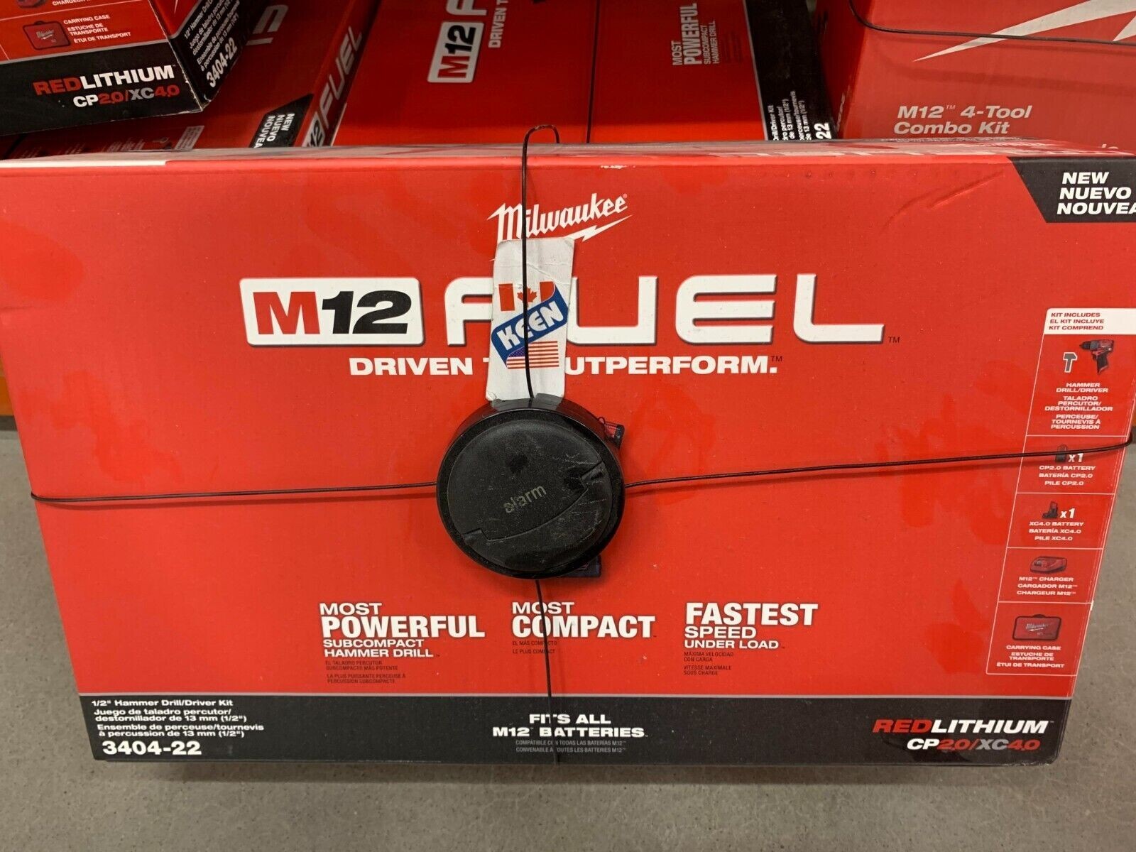 Milwaukee CANADA 12V Li-Ion Brushless Cordless 1/4 in Hex Impact Driver Kit