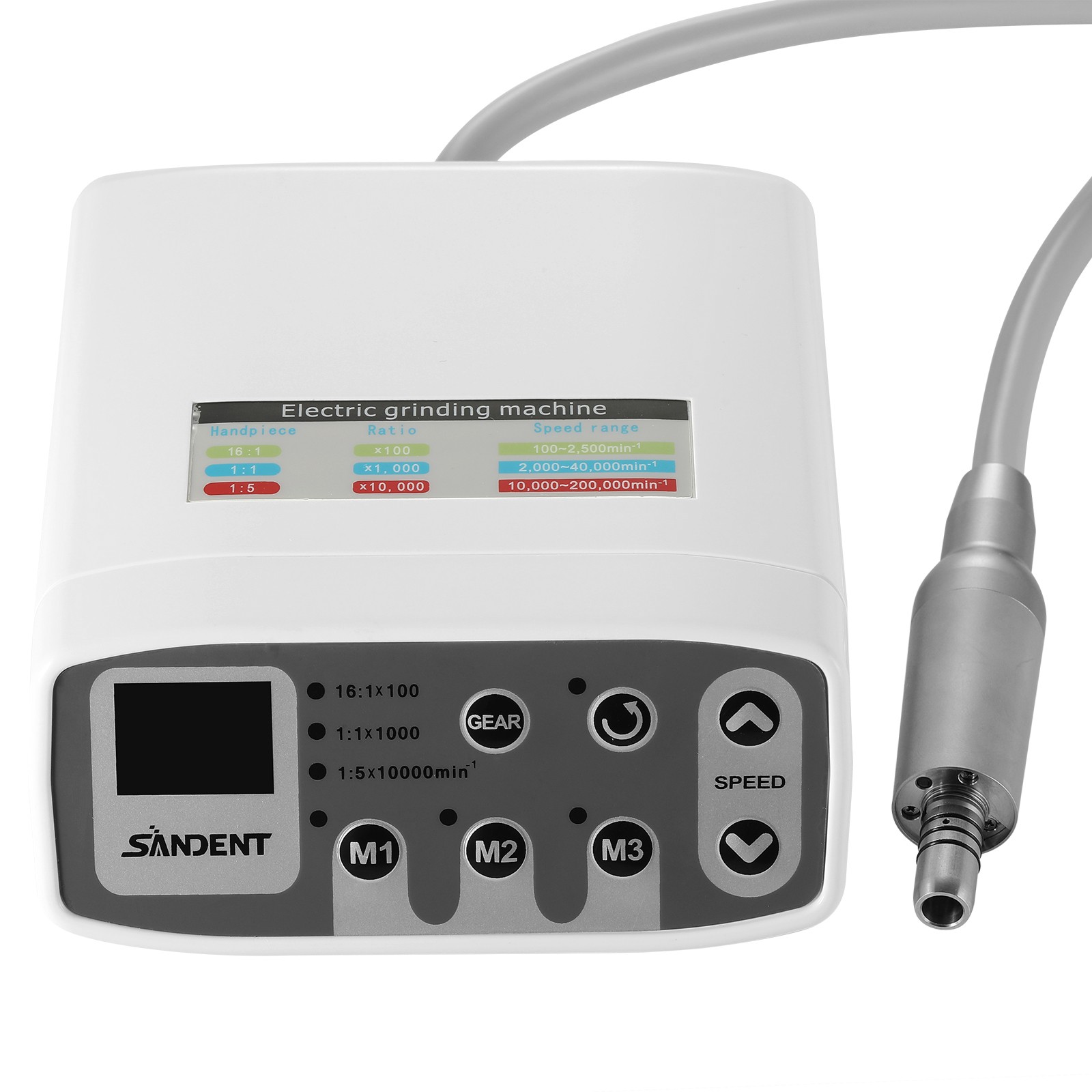 SANDENT Dental Brushless LED Electric Micro Motor Fit 1:1/1:5/16:1 Handpiece