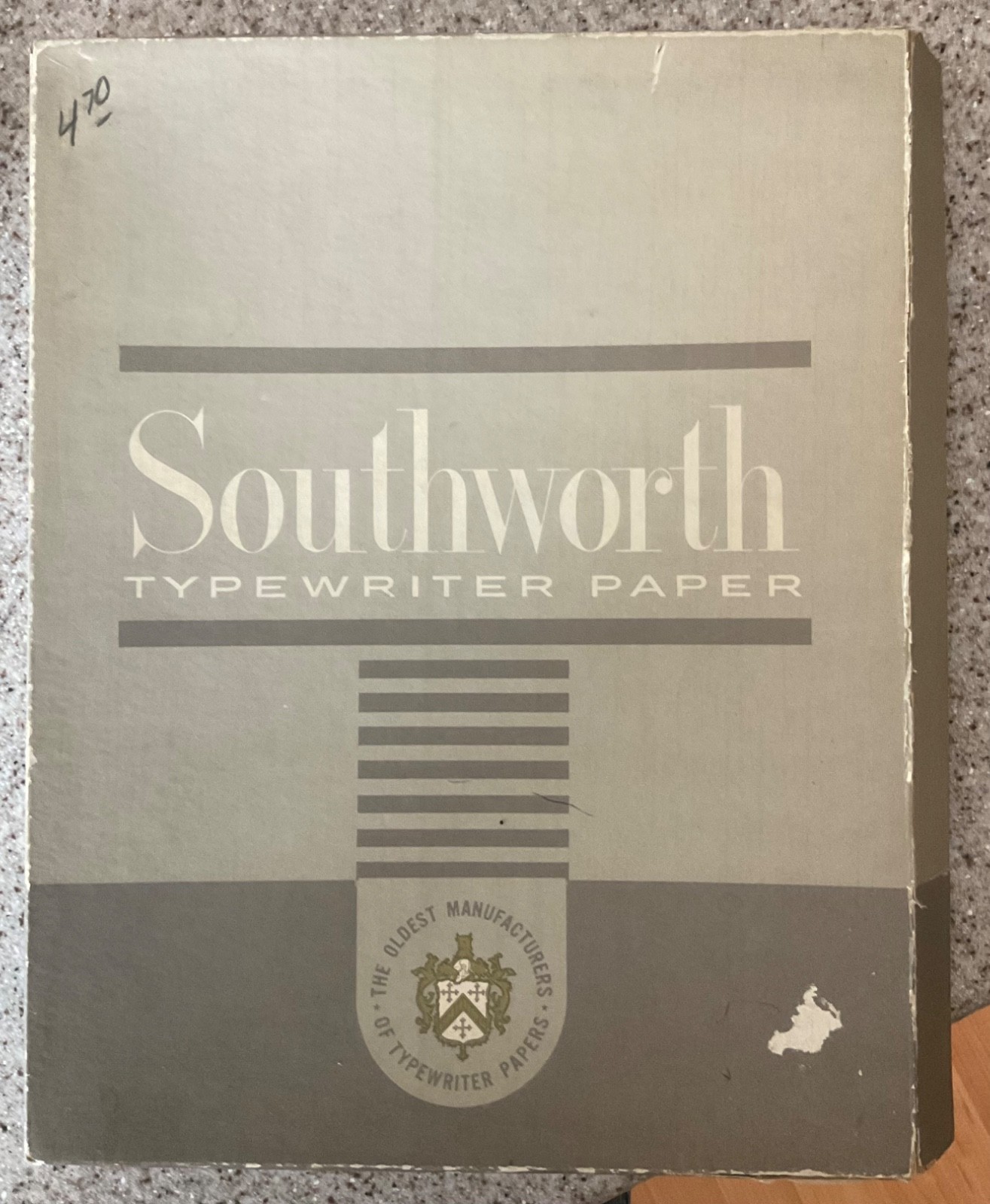 Southworth Typewriter Paper Manifold 60C Plain 8.5 x 11 in Open Box USA
