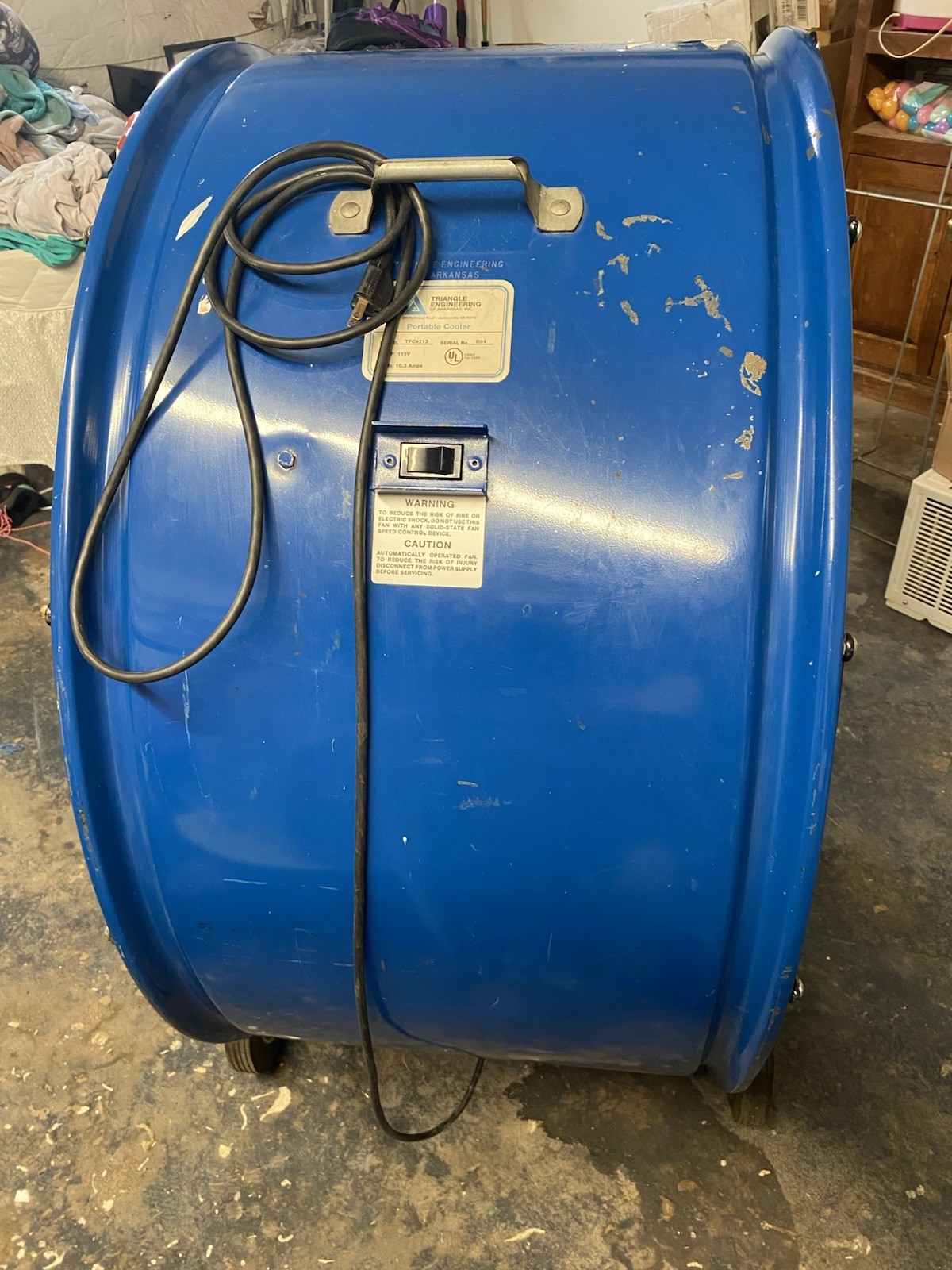Shop Fan 44” Triangle Engineering