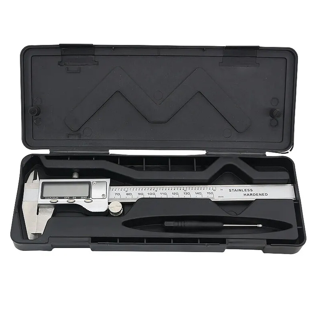 Digital Caliper Micrometer LCD Gauge Vernier Electronic Measuring Tool 6″ 150mm
