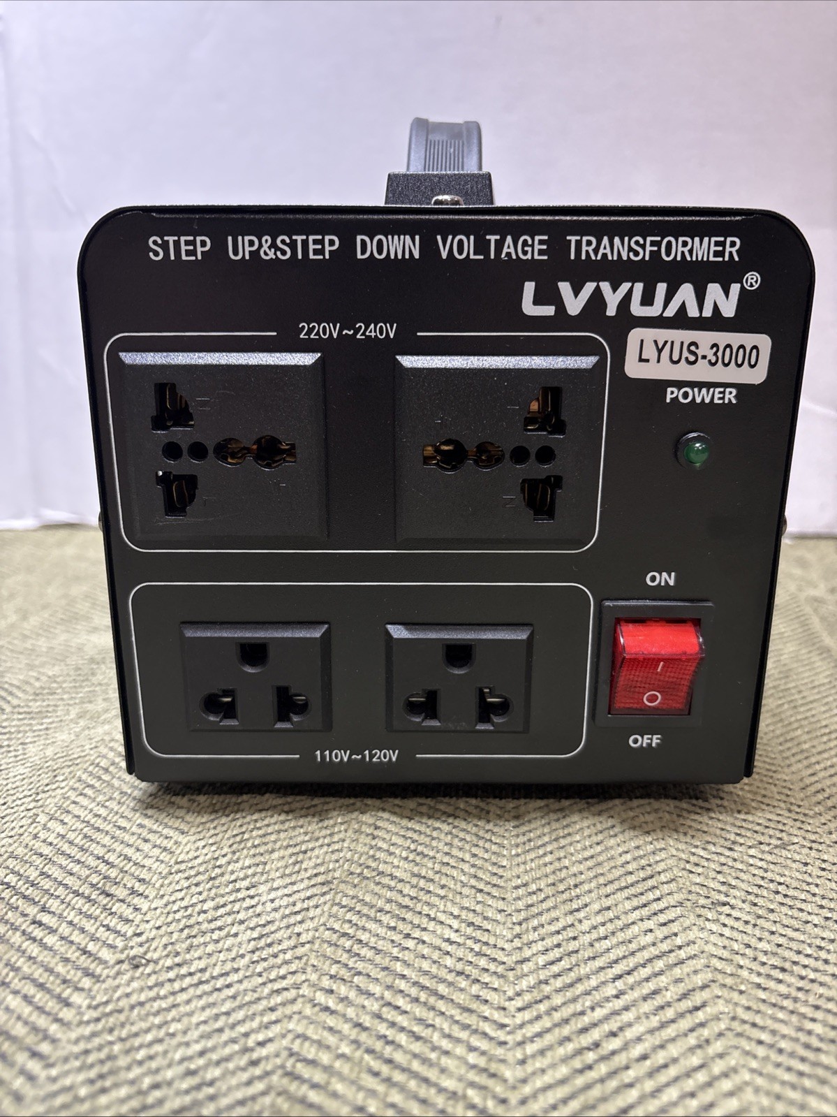 Lvyuan Step Up & Step Down Voltage Transformer LYUS-3000. NOB