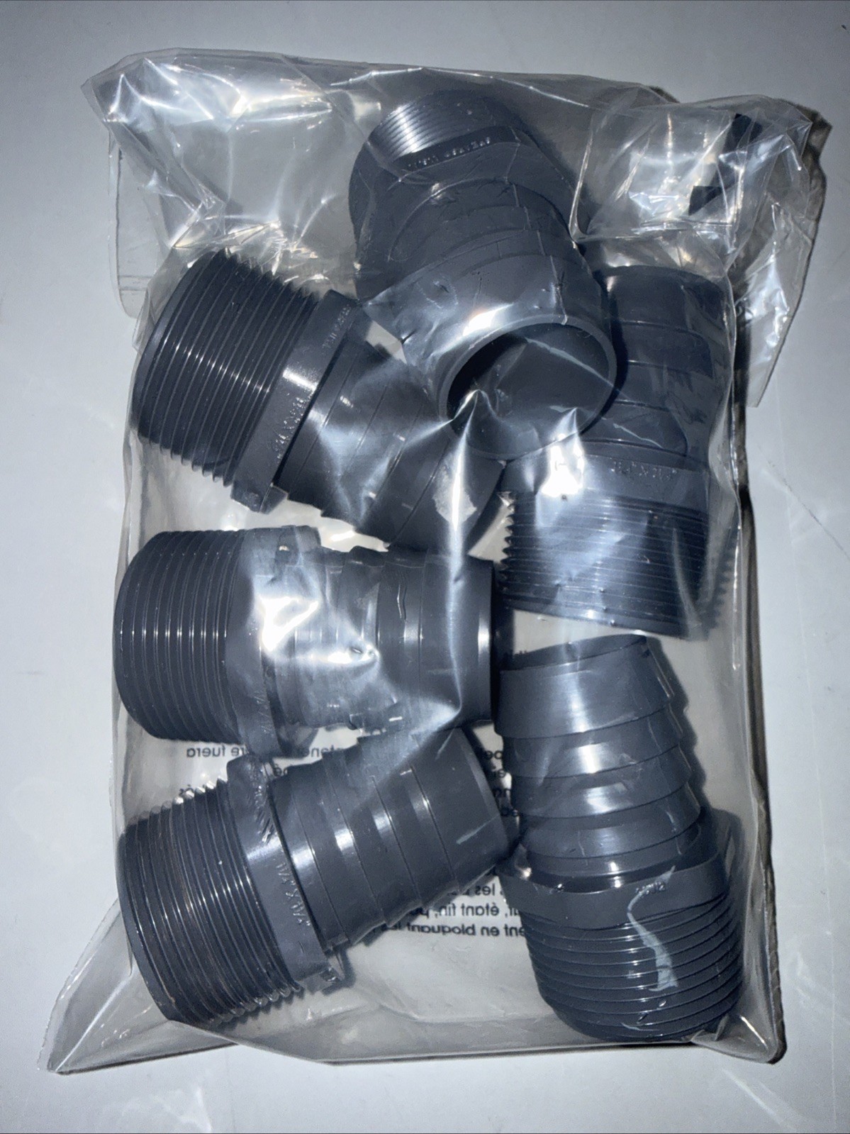 Lot of 6 Spears 1436-012 PVC Insert Adapter 1-1/4” Barb x 1-1/4” MNPT Sch 40