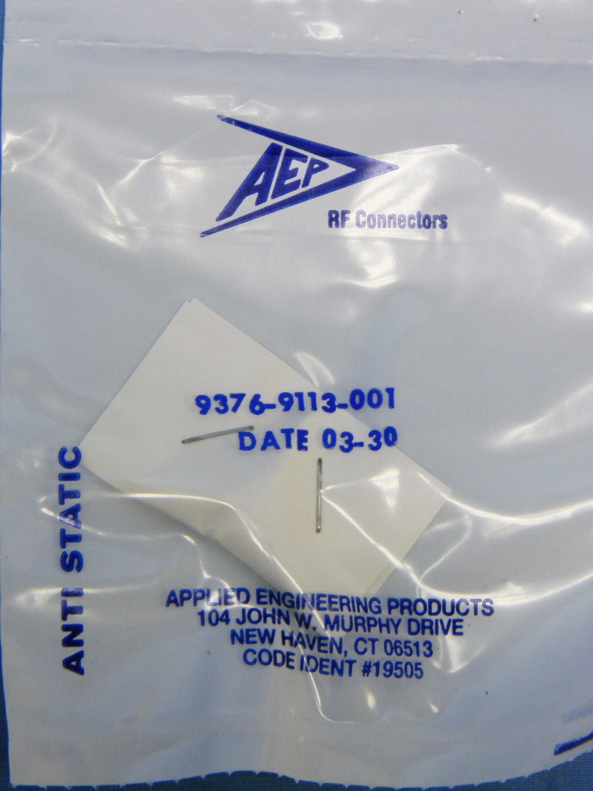 5 NEW AEP Radiall 9376-9113-001 SMA ST Panel Mount Connector Jack 3/8 Square Fla