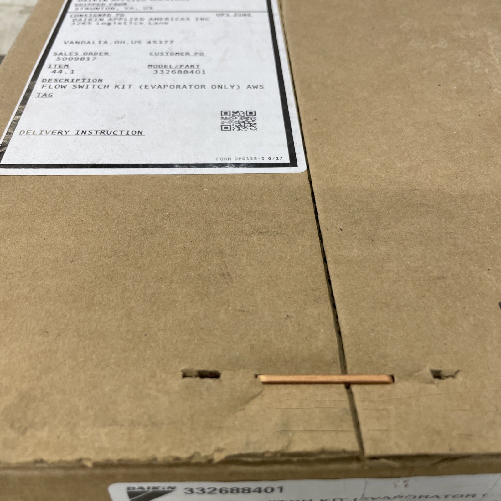 DAIKIN INDUSTRIES 332688401 (NEW IN BOX)