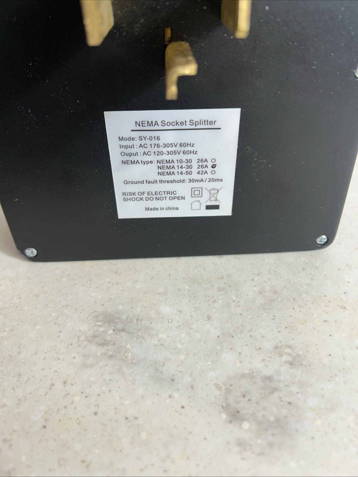 Scealy 43amps NEMA SOCKET SPLITTER SY-016