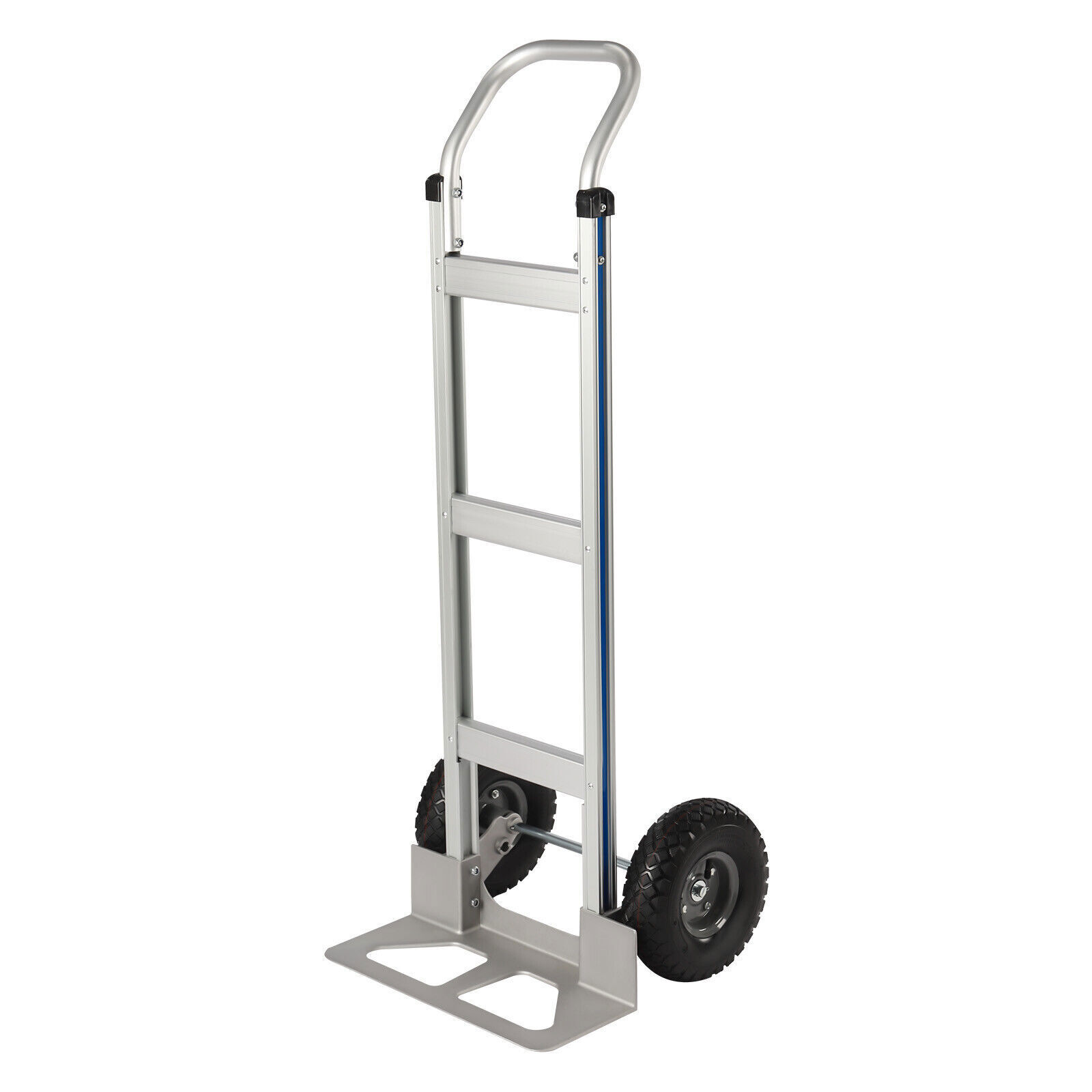 Aluminum Alloy Hand Truck Cart Heavy Duty Dolly W/ Rubber Wheels 440lbs/500lbs