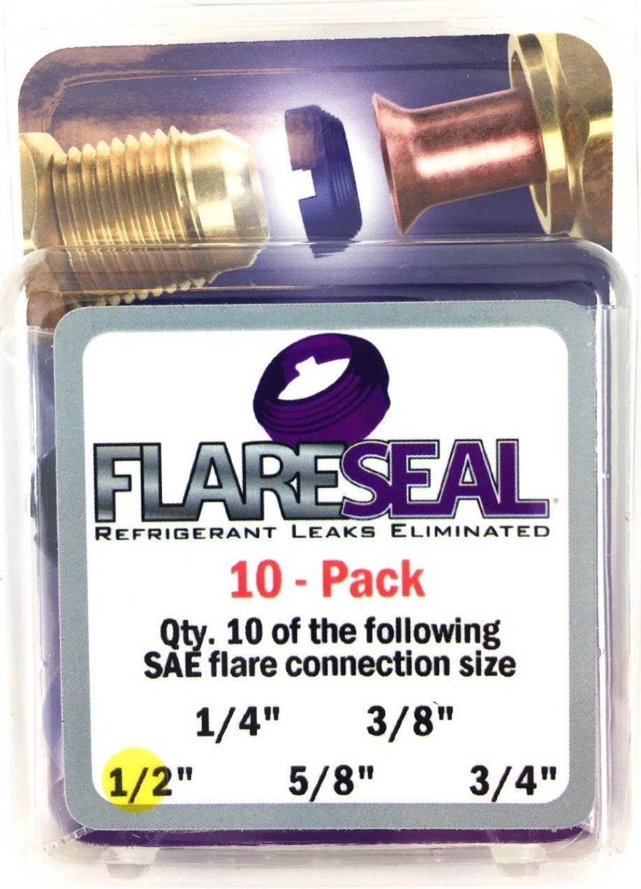 1/2″ Flare Seal Ductless Mini Split Stop Flare Leaks FlareSeal Gasket FS08-10PK