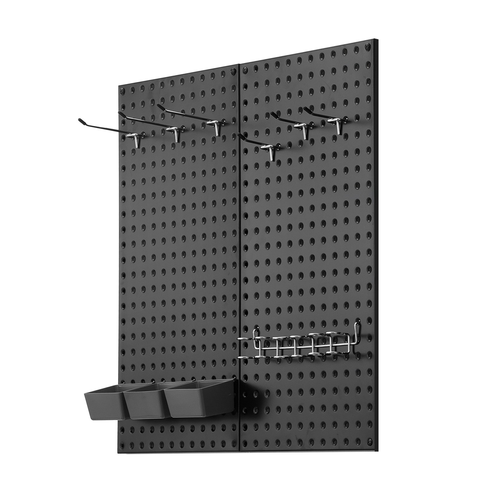 VEVOR Metal Pegboard Panels 2 Pcs 24″ x 12″ Wall Organizer for Garage Storage
