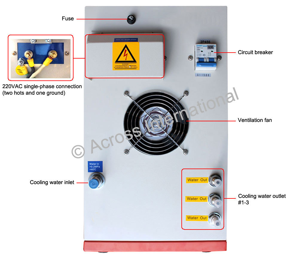 10KW 100-500KHz Hi-Freq Solid State Compact Induction Heater Melting Furnace