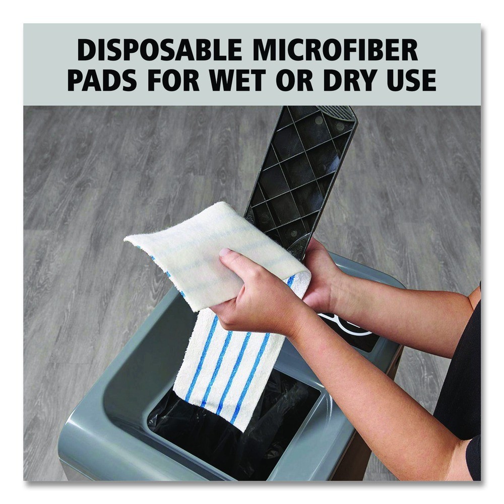 Rubbermaid Commercial HYGEN 2134282 Microfiber Pad – Wht/Blu Stripes (3/CT) New