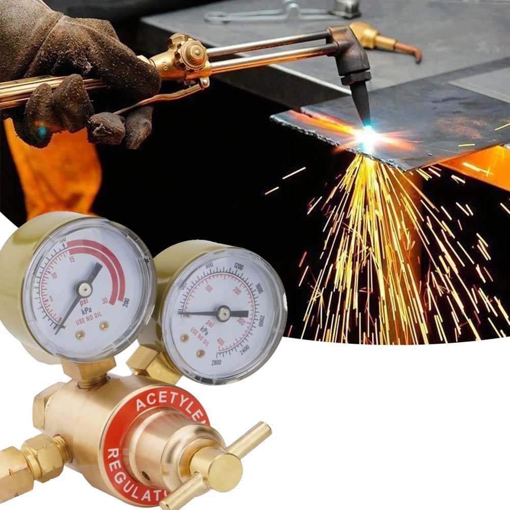 Oxygen Acetylene Gas Regulator Welding Cutting Torch Dual Gauge CGA540 & CGA200