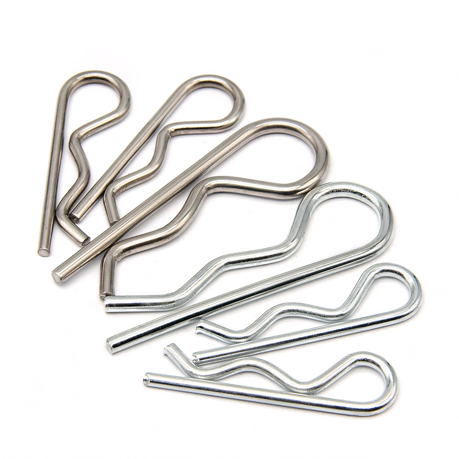 R Clip Stainless Steel 304 A2 Beta Pins 1mm 1.2mm 1.6mm 2mm 2.5mm 3mm 4mm 5mm