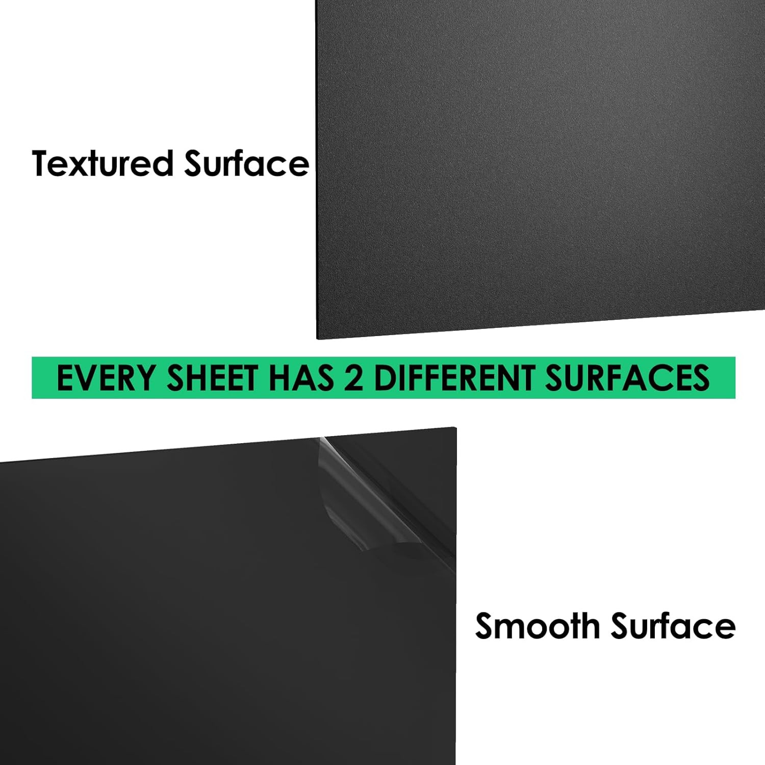 ABS Plastic Sheet 1/8 Inch Thick 12″ X 12″ Black Rigid Thermoplastic Board New