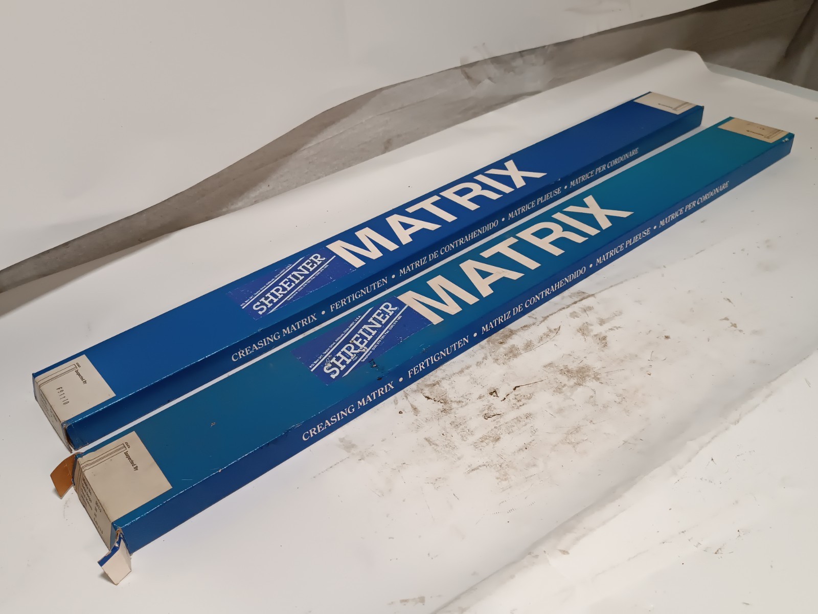 Shreiner Creasing Matrix #50 – O/C White, 0.43mm Chnl Depth x 1.3mm Chnl Width