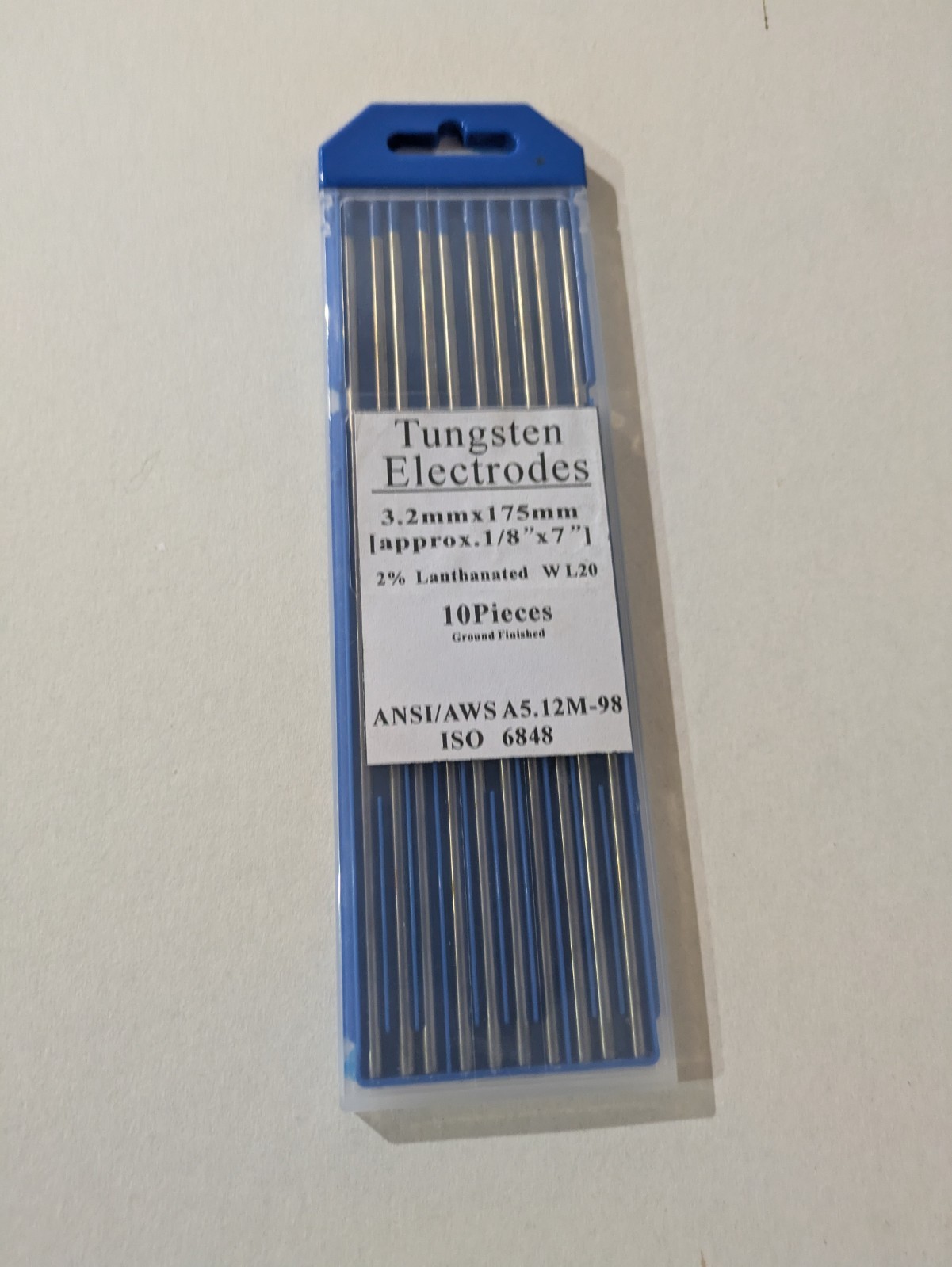 Lanthanated Tig Welding Tungsten Electrodes 1/8 Inch 7 Inches Long
