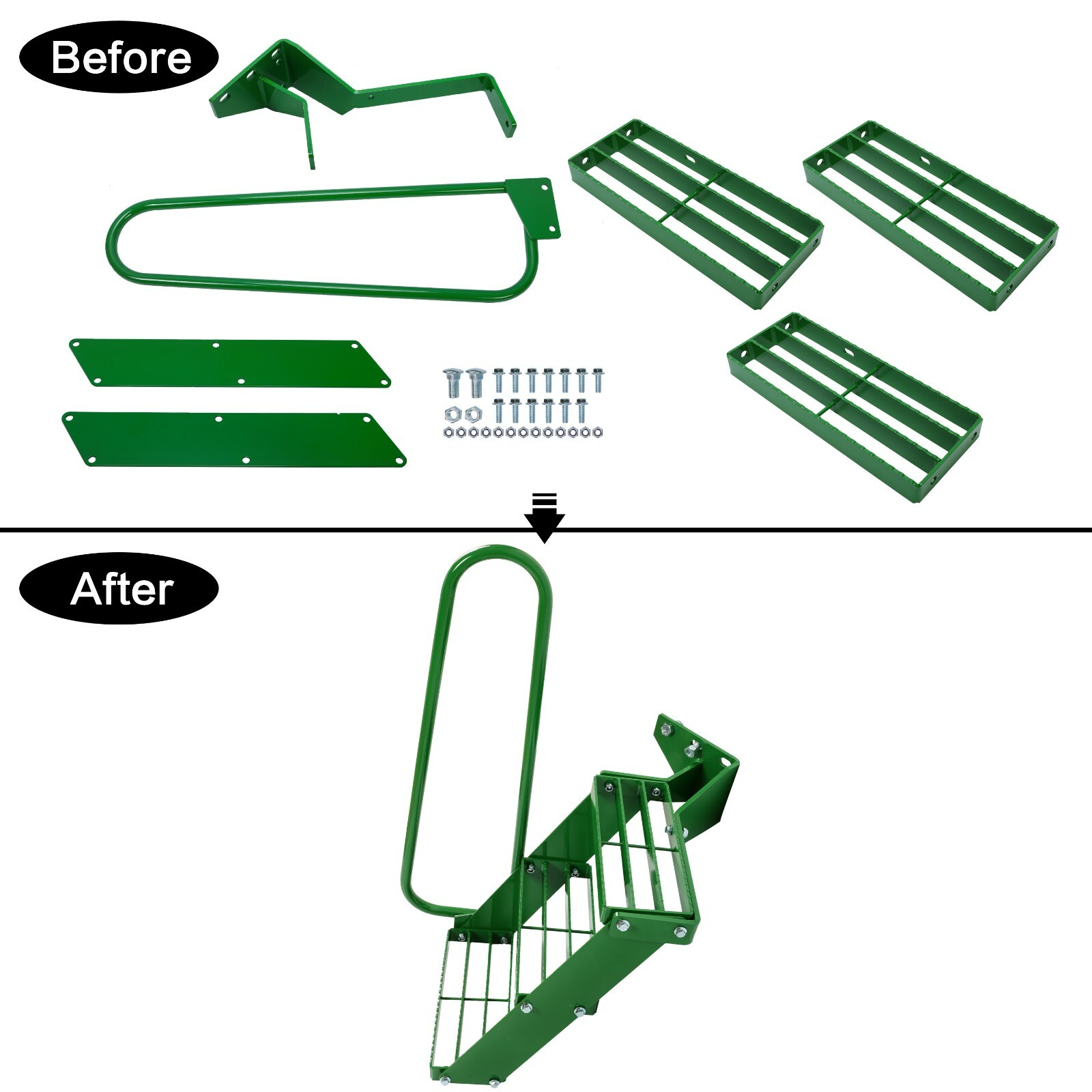 For John Deere 4050 4240 4430 4630 4440 4230 Step Stair Kit W/ LH Handrail