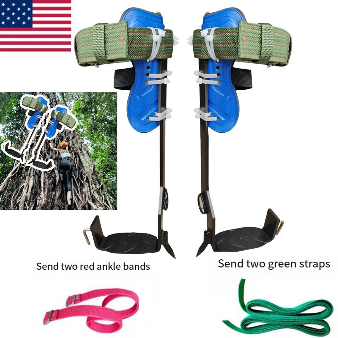 Tree Climbing Spikes Kit Adjustable Height Tree Climbing Set For Jungle Survival