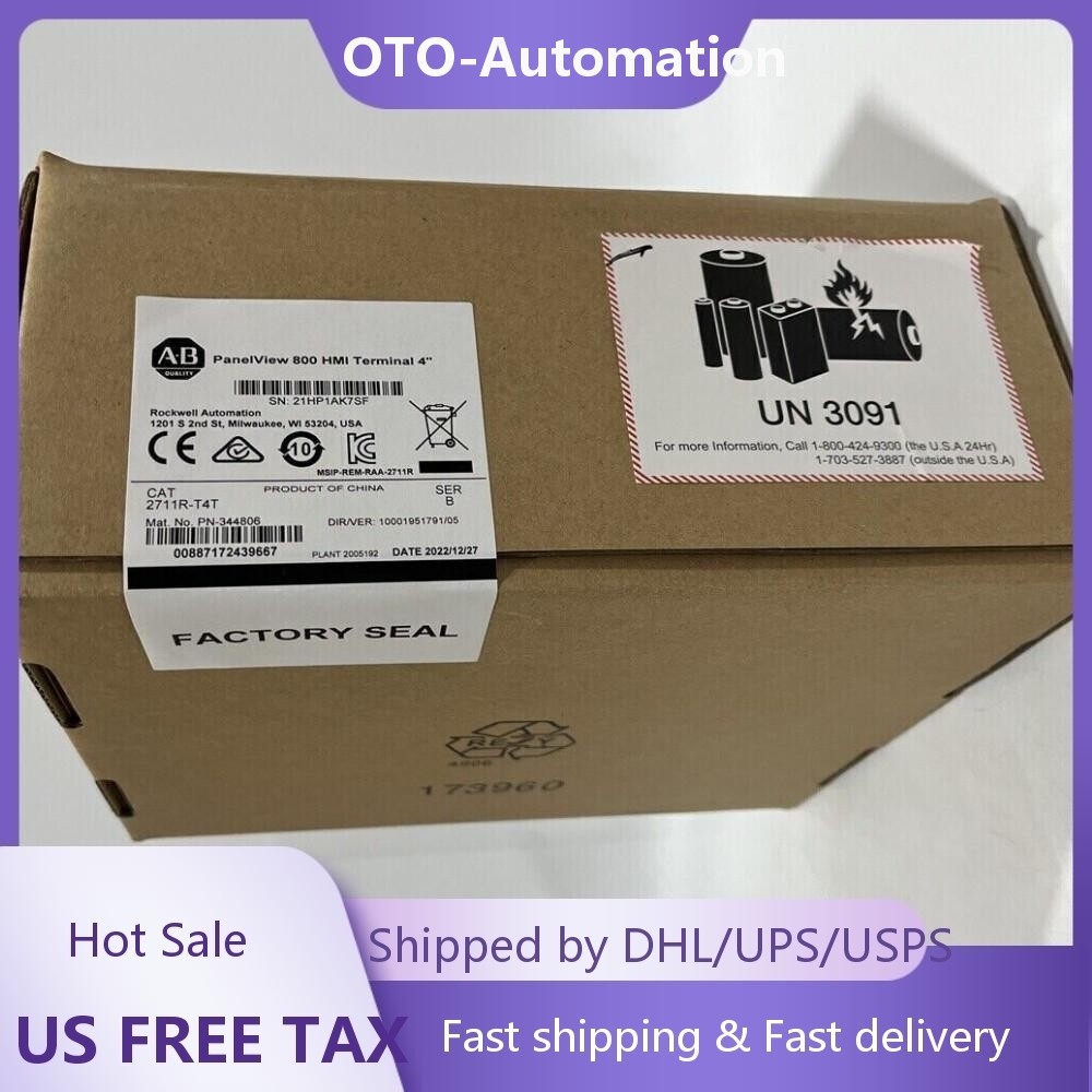 New Sealed AB 2711R-T4T PanelView 800 4-inch HMI Terminal 2711RT4T US Free Tax