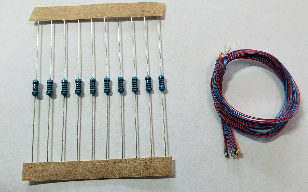 10Pcs Pre Wired 402/603/805/1206 SMD LED Light WITH RESISTORS many colors
