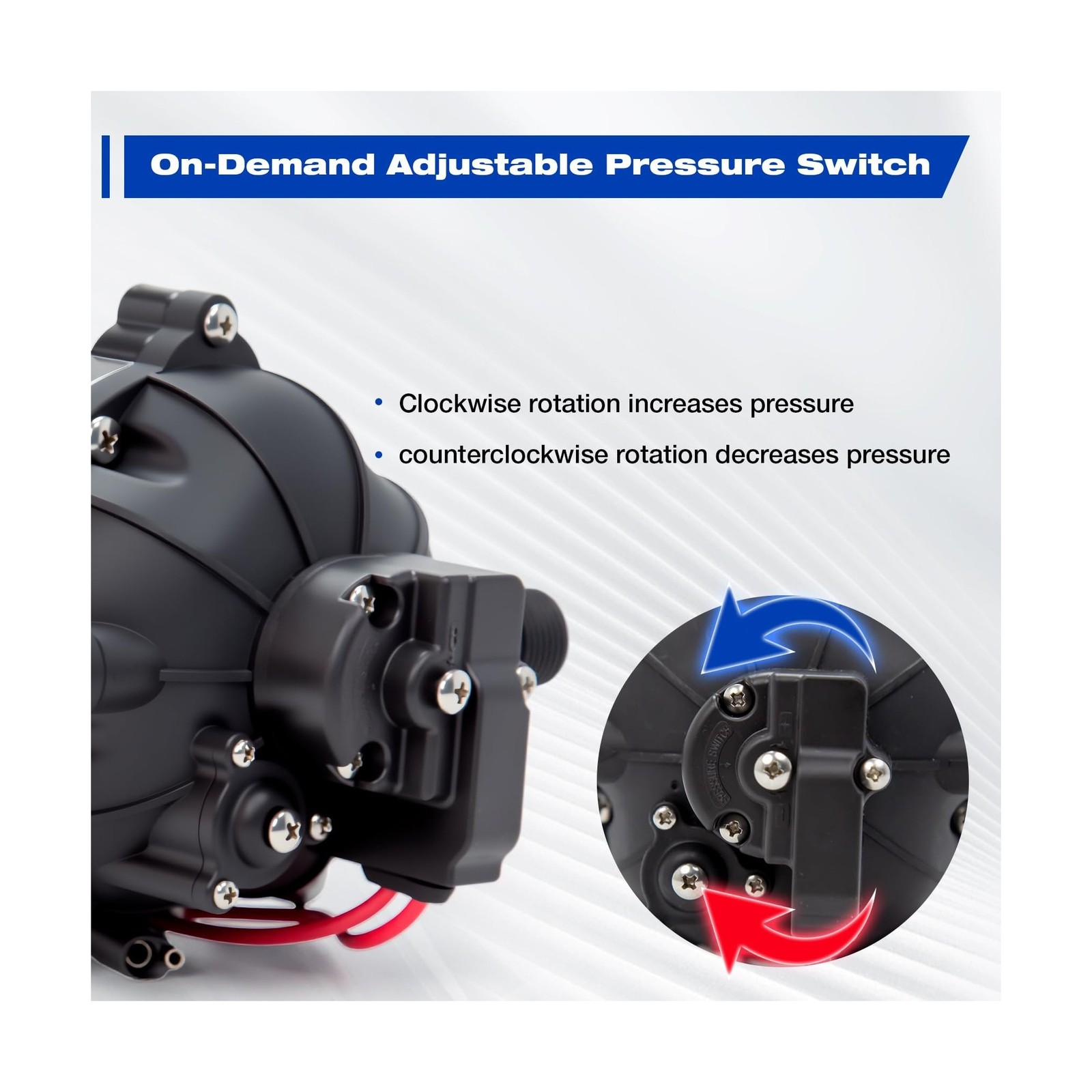 5.5GPM 12 Volt Sprayer Pump, Soft Wash Pump, 60PSI, 10 Amps, Chemical and Cor…