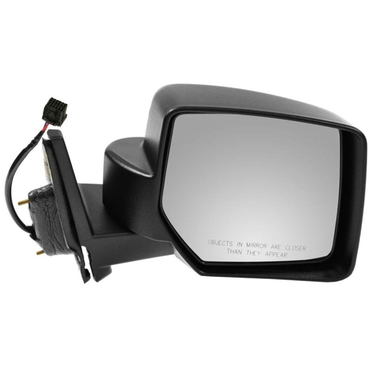 Power Side Mirror Textured Black Left Right Pair for Jeep Patriot 07-17 Plastic