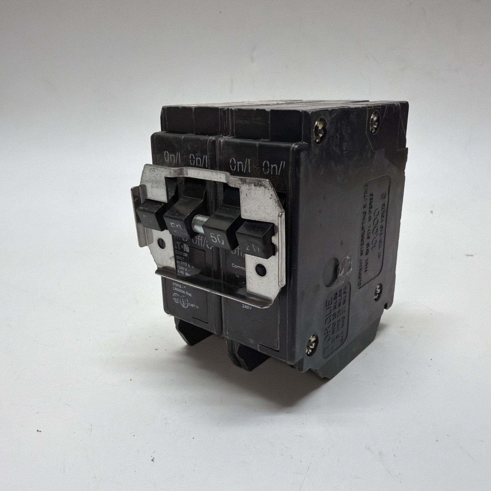 Eaton BQC220250 20 Amp 50 Amp 2 Pole BQC Common Trip Quad Circuit Breaker