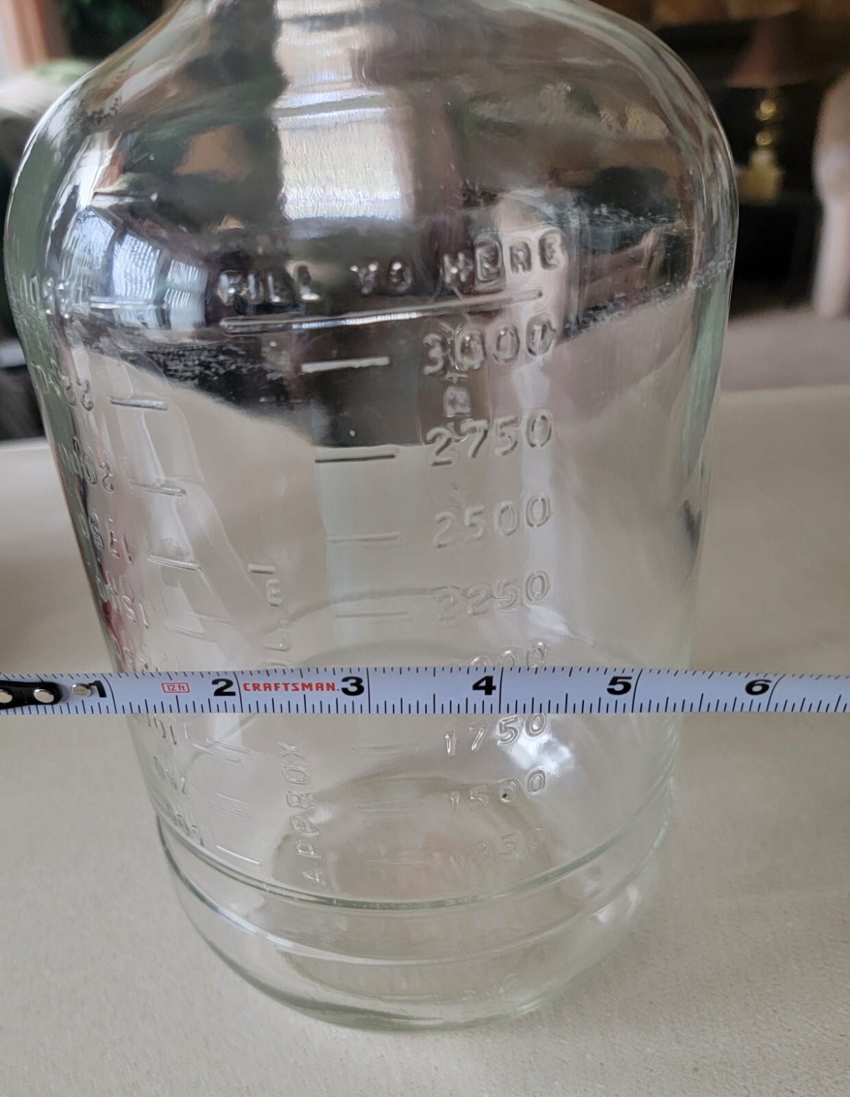 Vintage «RARE» MacBick Laboratory Bottle Beaker Glass 3000ml