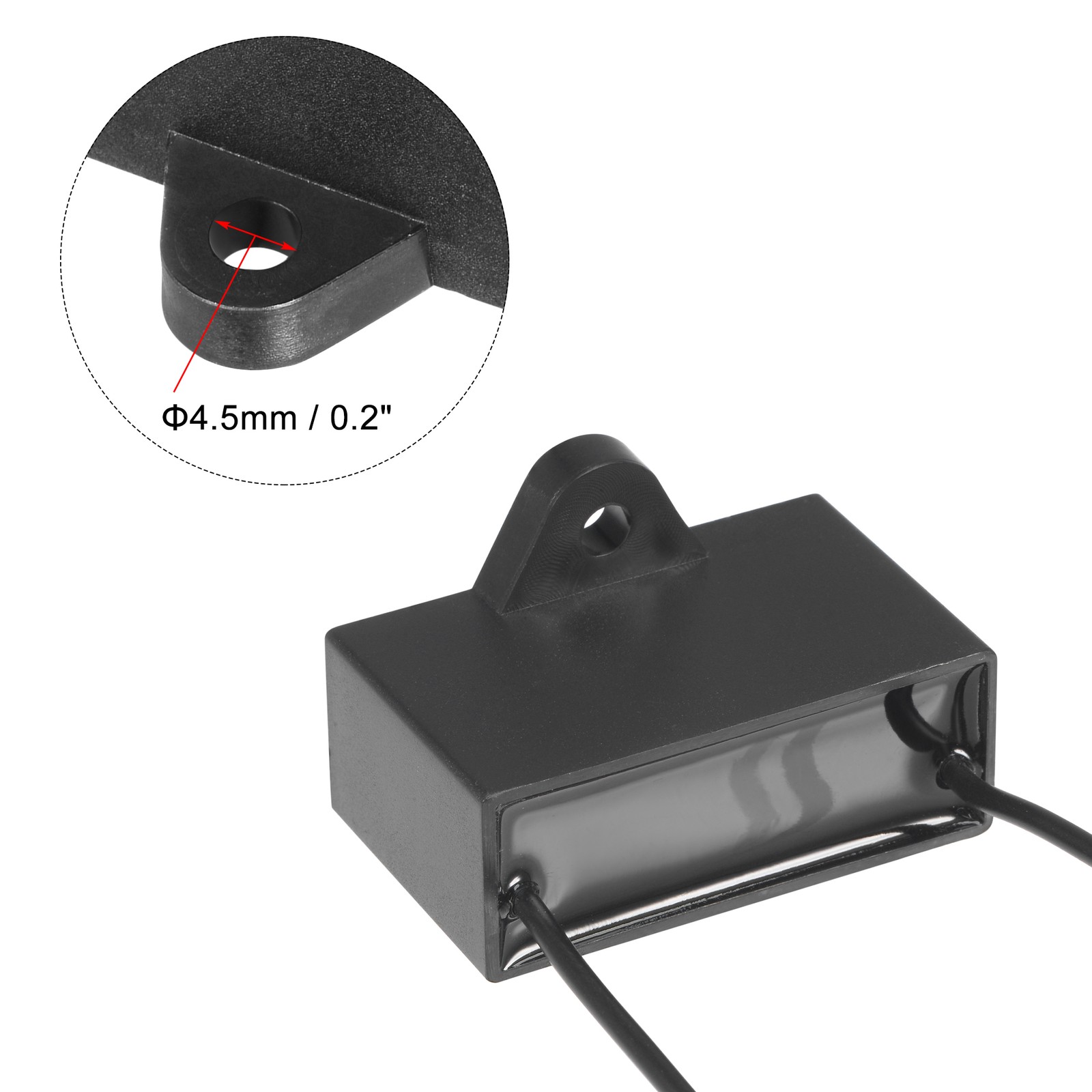 2pack Ceiling Fan Capacitor CBB61 4.5uF 350V AC 2 Wires Metallized Polypropylene