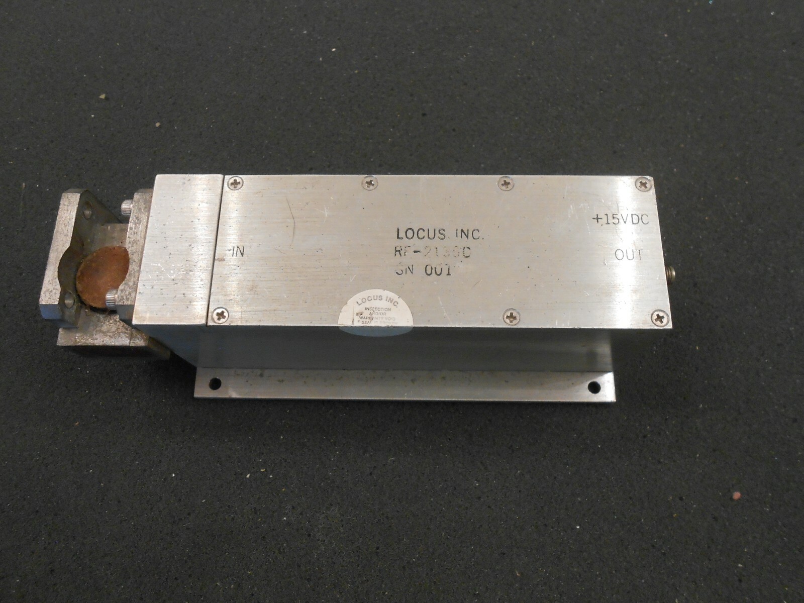 KU BAND LNA, LOCUS / KAMAN, MODEL RF-2135C. 11.7-12.2 GHz