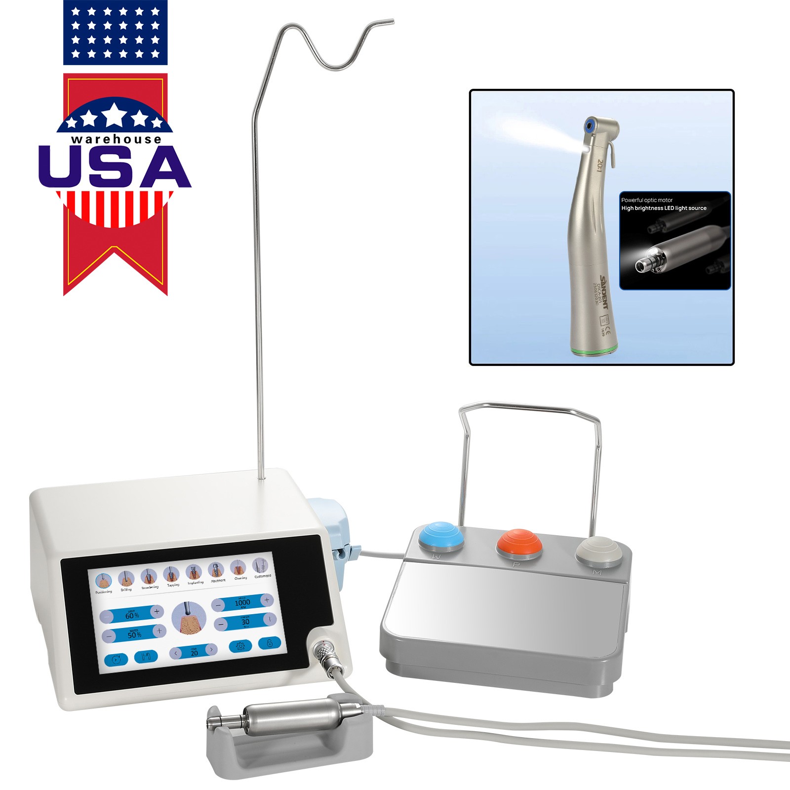 Implant System Dental Implant Motor Machine Surgery with 20:1 Handpiece Free
