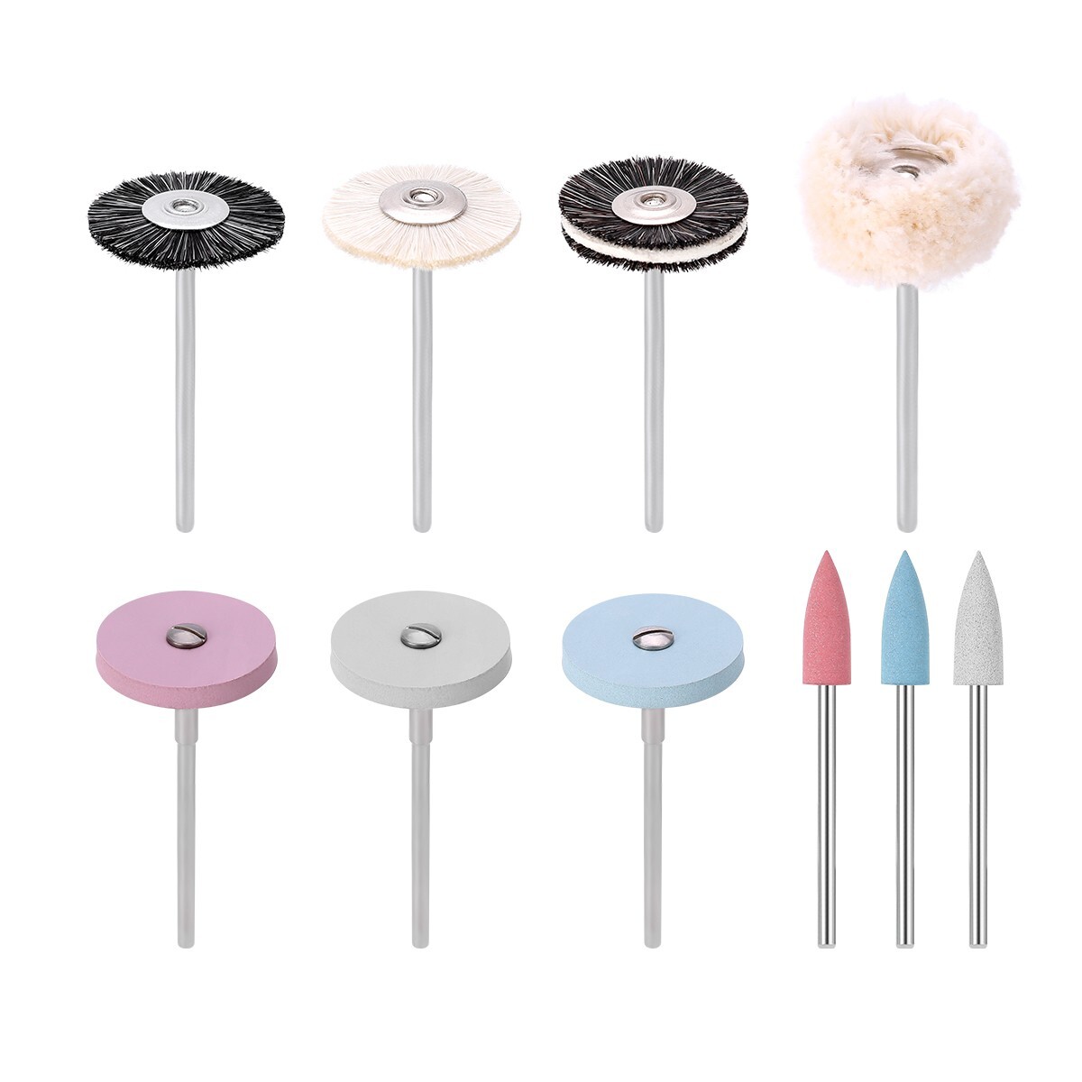 35Pcs Dental Lab Diamond Burs Polishing Kit HP 2.35mm Use for Ceramics Porcelain