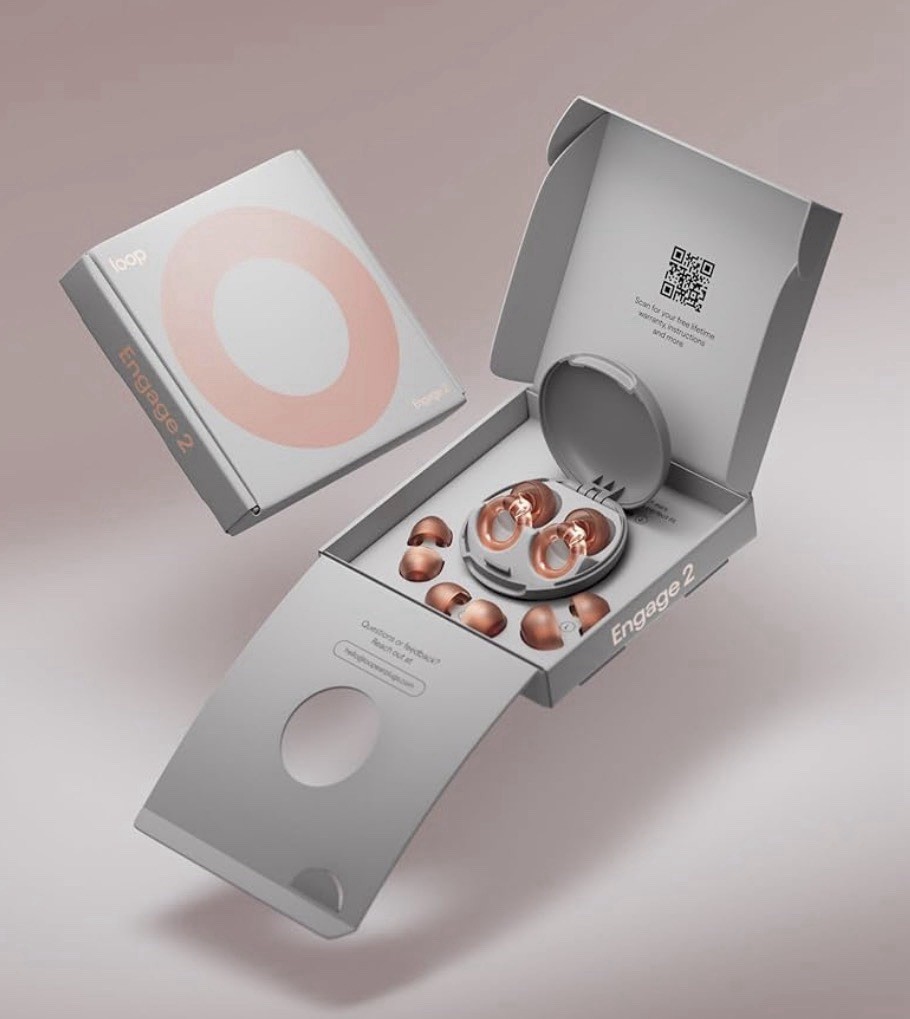 Loop Engage 2 Ear Plugs Everyday Noise Relief with Clear Speech – Rose