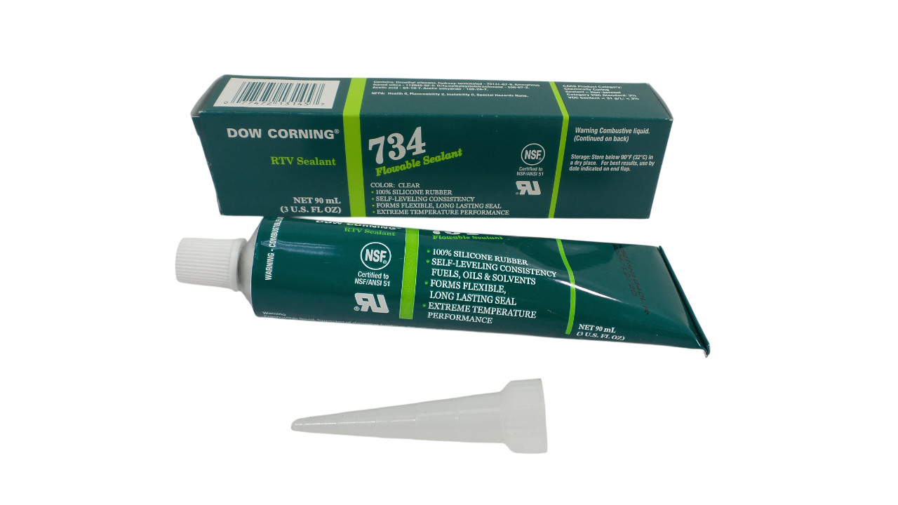 Lot of 30 DOW Corning Silicone RTV Sealant 734 Clear 3 Oz – Free Shipping