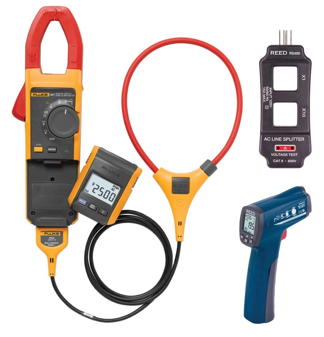 Fluke 381 Remote Display True RMS AC/DC Clamp Meter Kit – Includes FREE