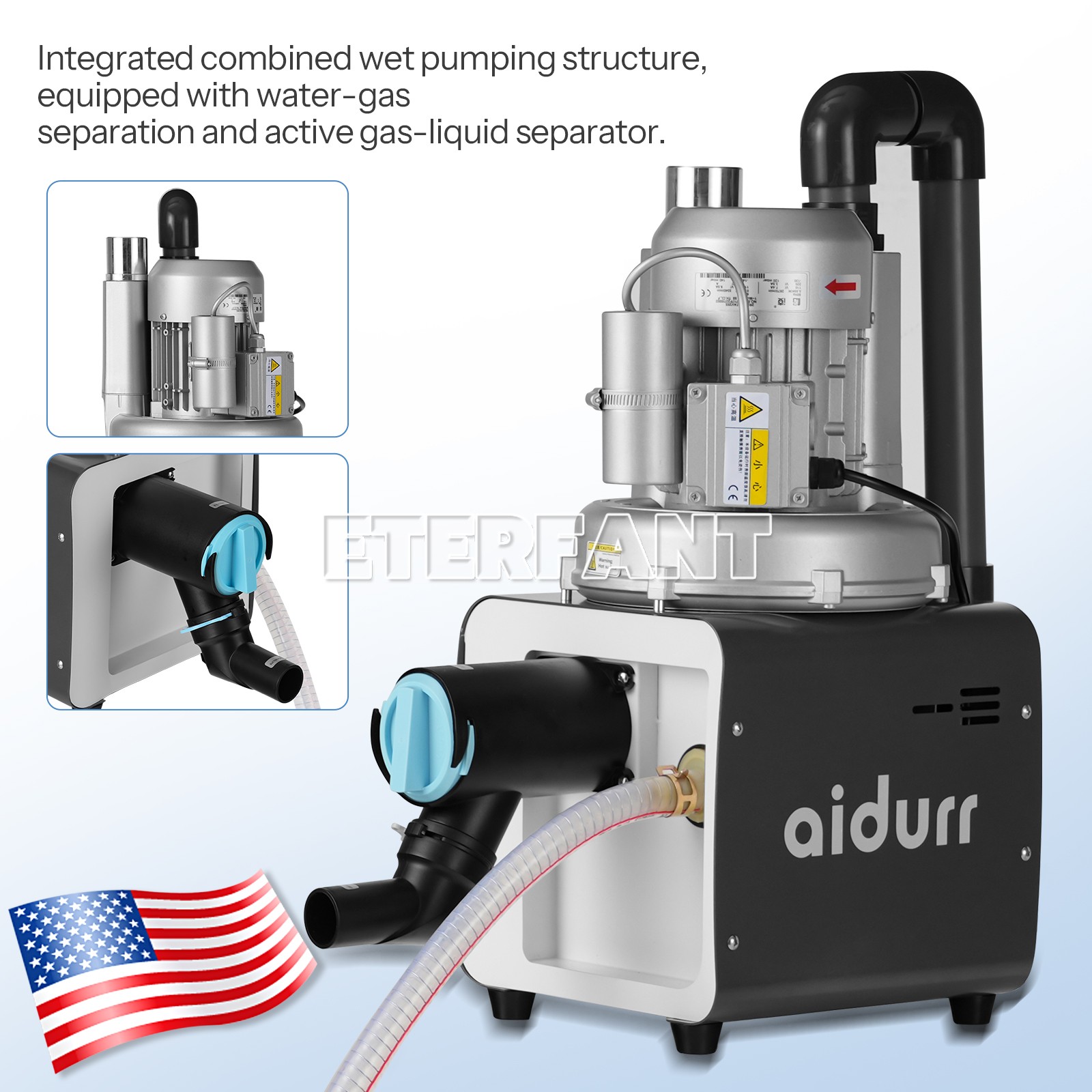 Dental Cart Delivery Unit With Air Compressor/Electric Suction Unit System US