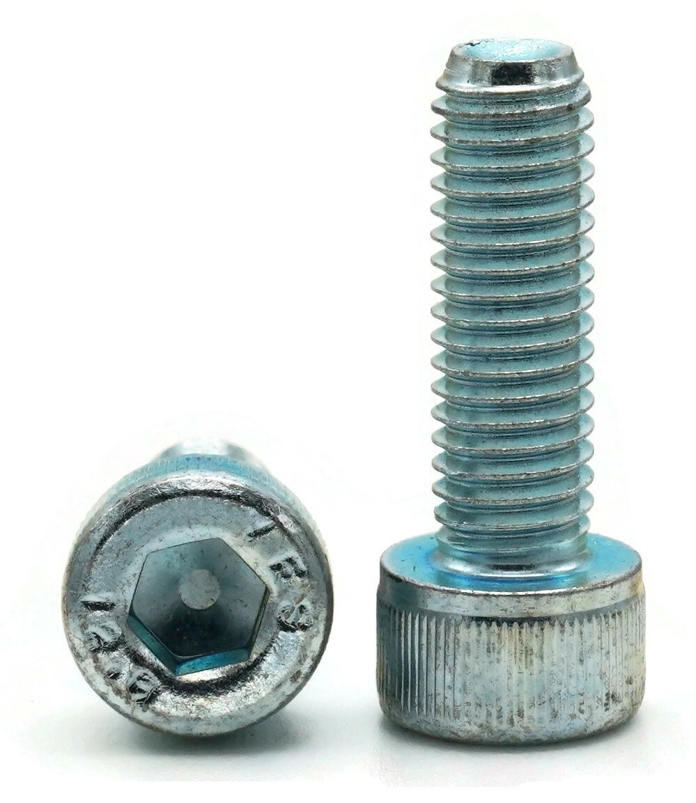 M8-1.25 Socket Head Cap Screws Allen Bolt Class 12.9 Zinc Steel ISO 4762 DIN 912