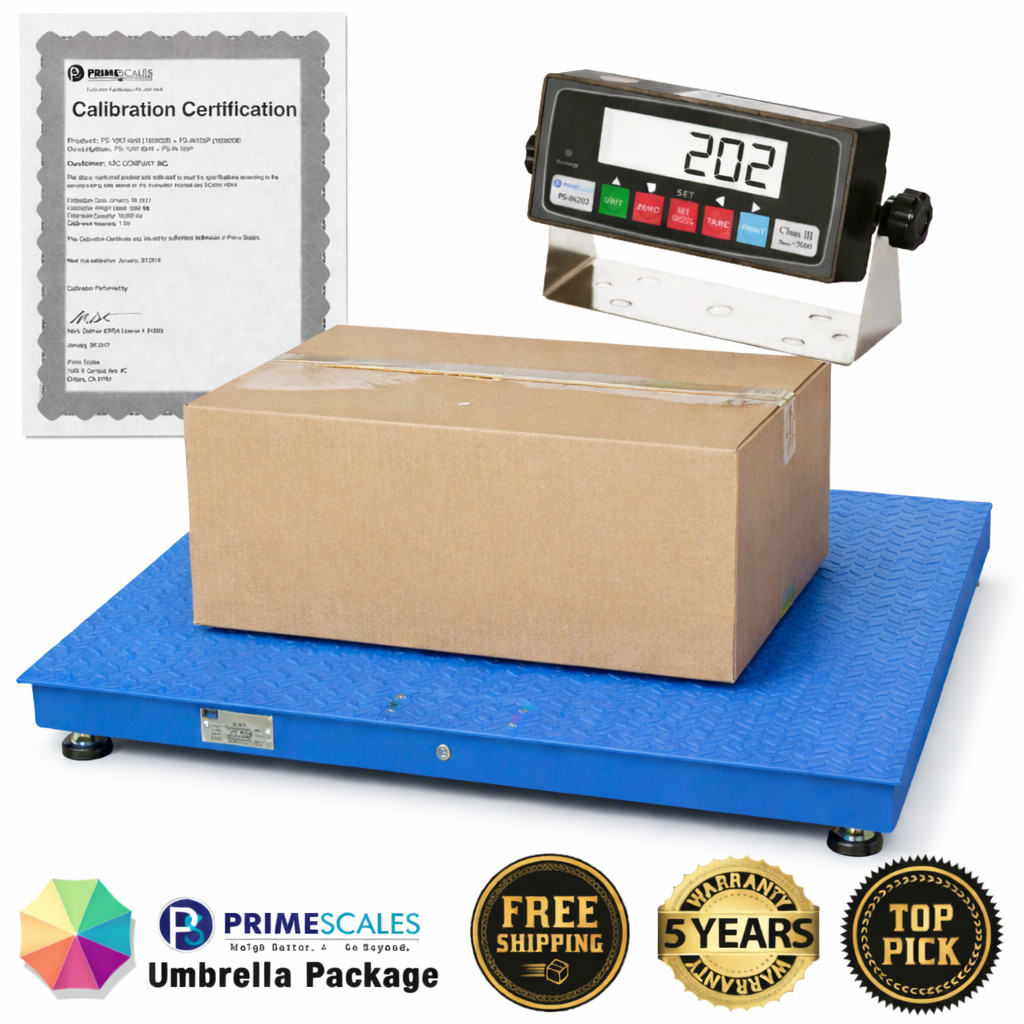 Prime Scale NTEP Floor Pallet Scale 5’x5′ 10000 lb Legal for Trade Scale