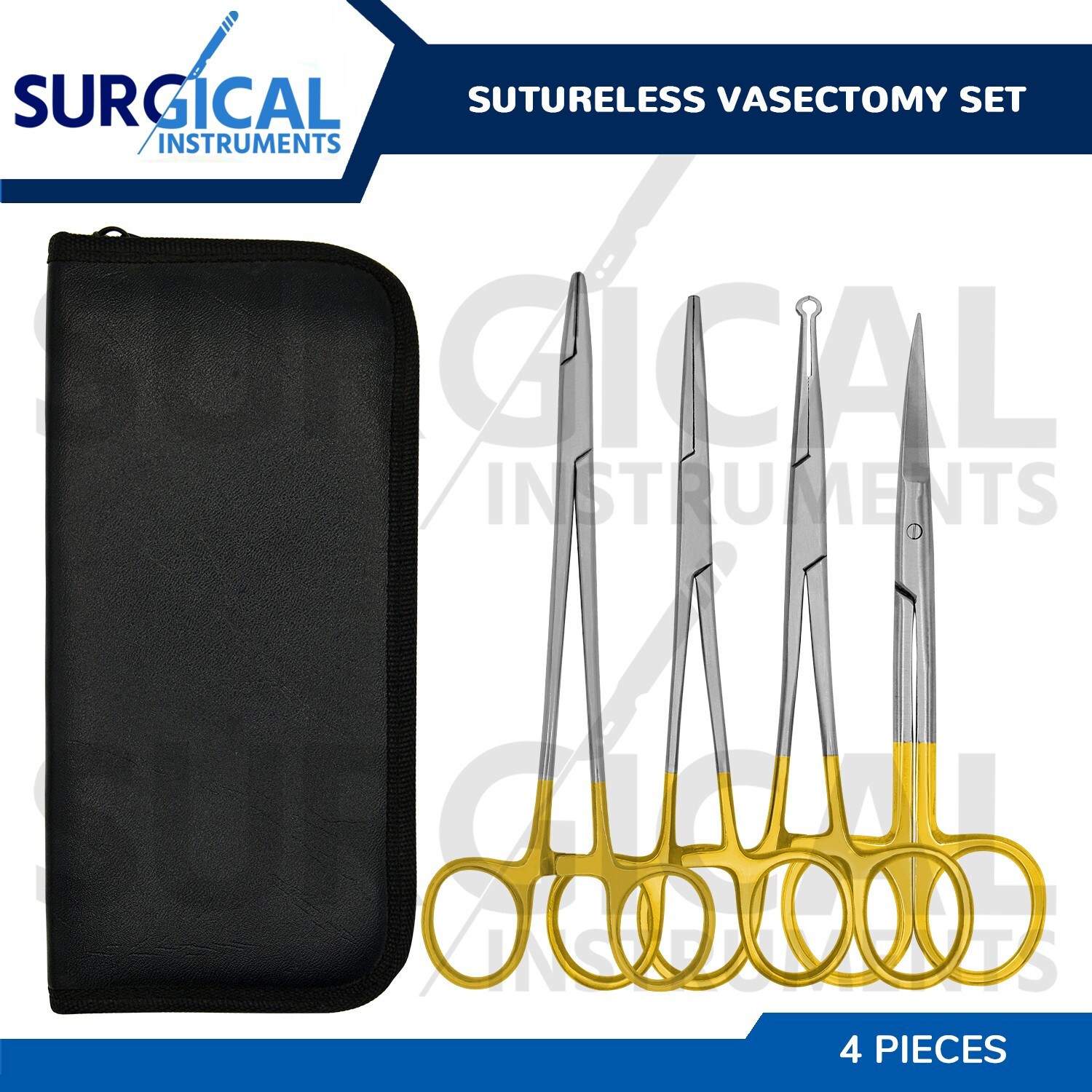 4 Pcs Vasectomy Surgery Set Sutureless Urology Surgical Instruments German Grade