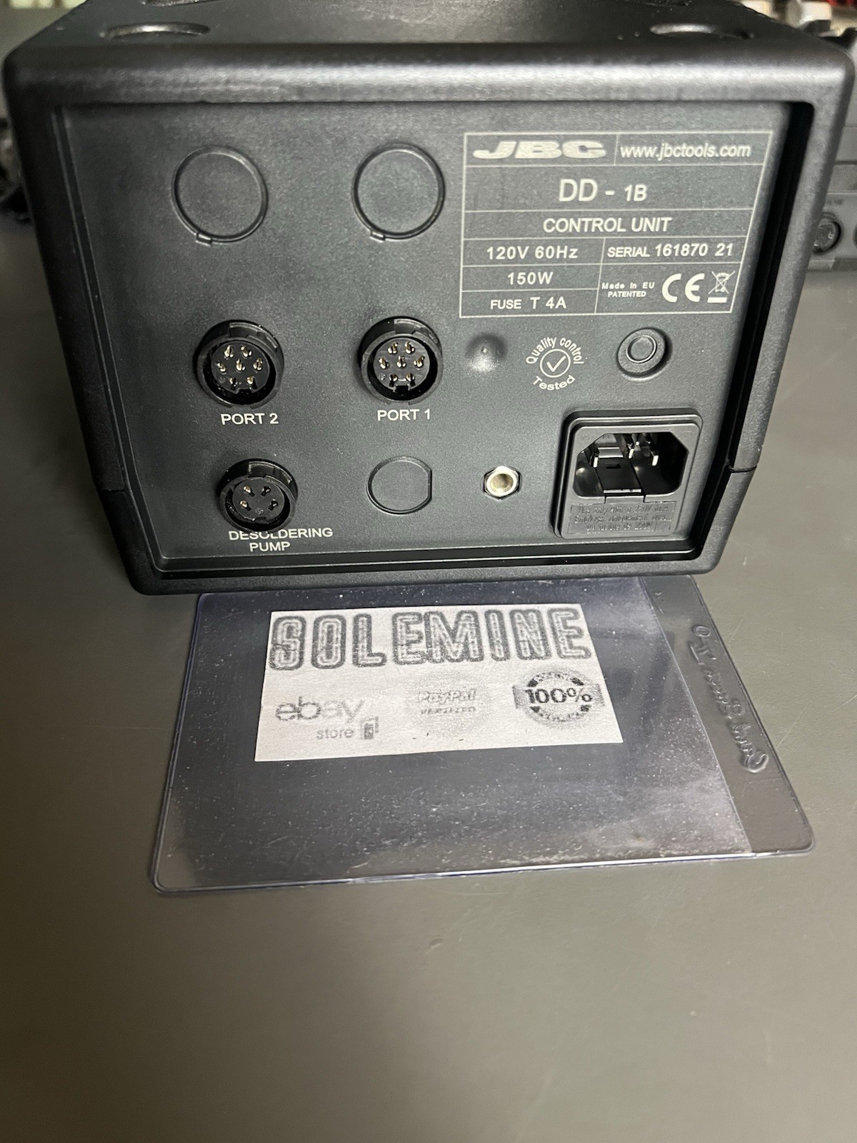 JBC DD-1B Dual-Port Soldering Station w/ T245 Handle & AD-SE Stand – Low Hours