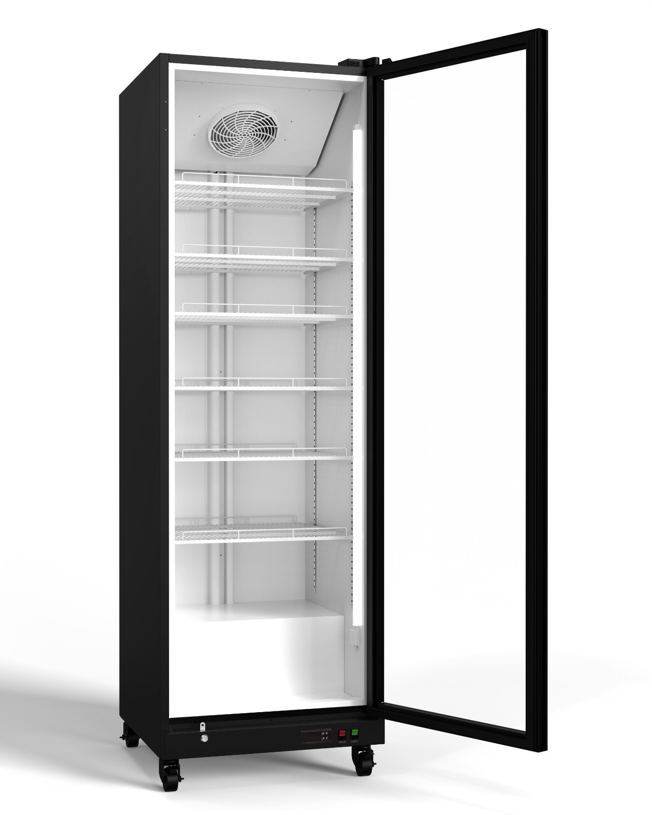 Yeego Commercial Drink Fridge Double-layer Glass Door Merchandiser Soda Beverage
