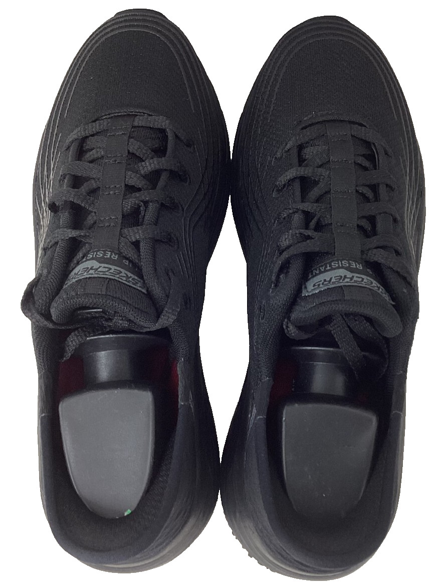 Skechers Women’s Slip-Ins Work RF Max Cushion Lace Up Shoes Black Size:8 120N