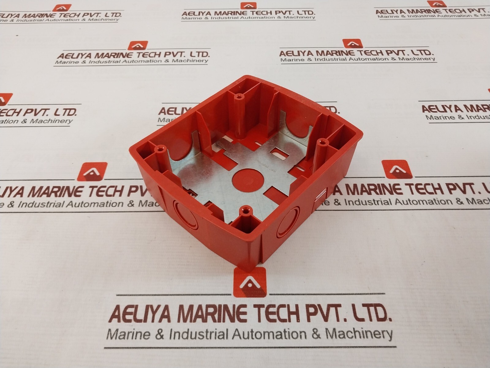 System Sensor SBBR Wall-Mount Surface-Mount Back Box, Red