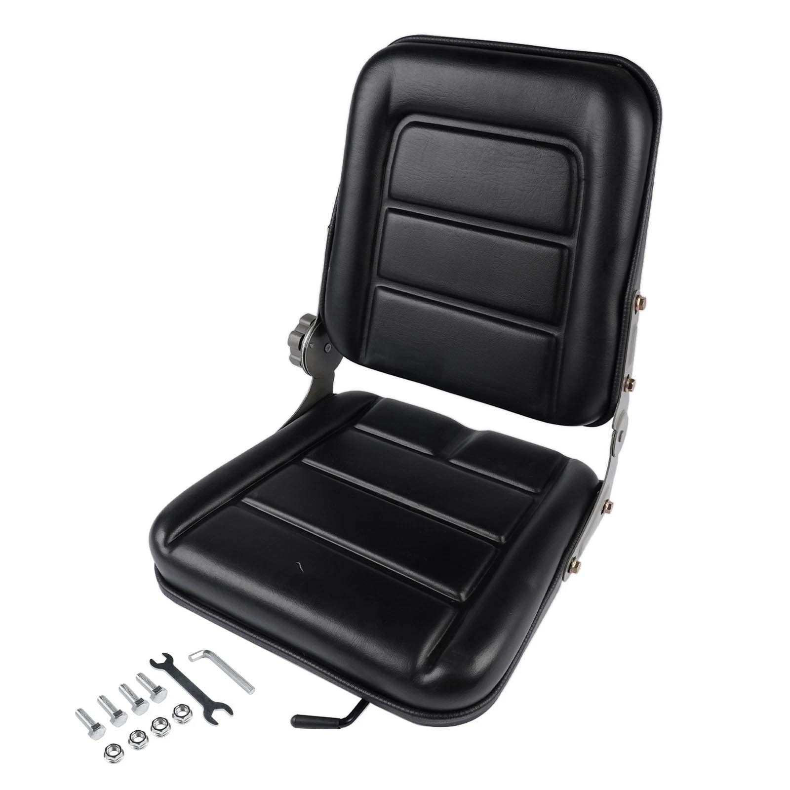 Adjustable Backrest Lawn Mower Tractor Seat Forklift Excavator Seat Universal