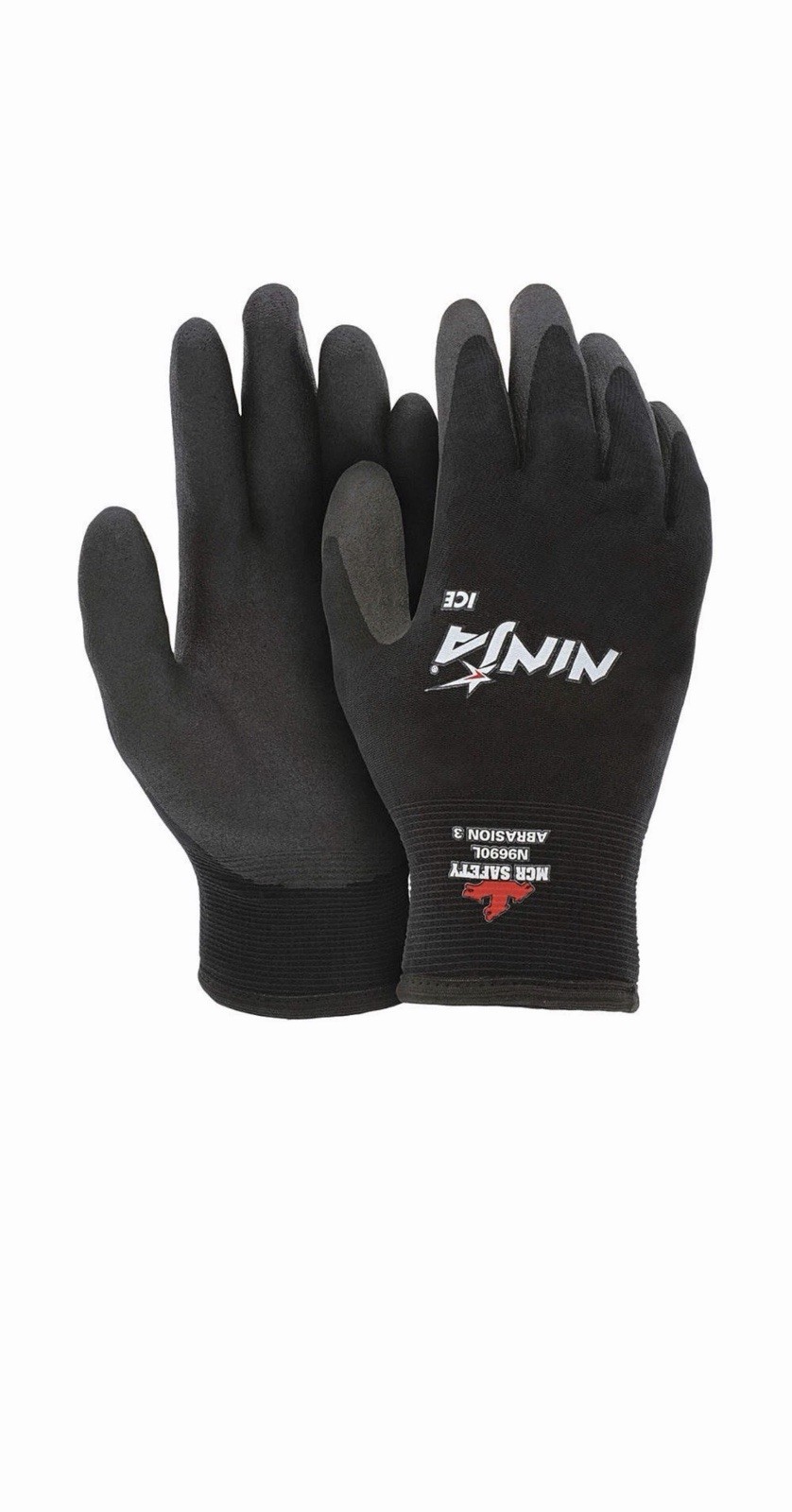MCR SAFETY N9690XL Coated Gloves,Palm and Fingers,XL,PR 4KWZ9