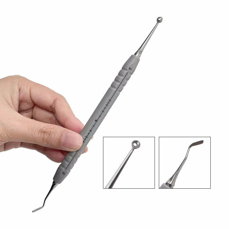 Dental Composite Light Cure Resin Filling Oral Teeth Spatula Set Foam Pads Kit