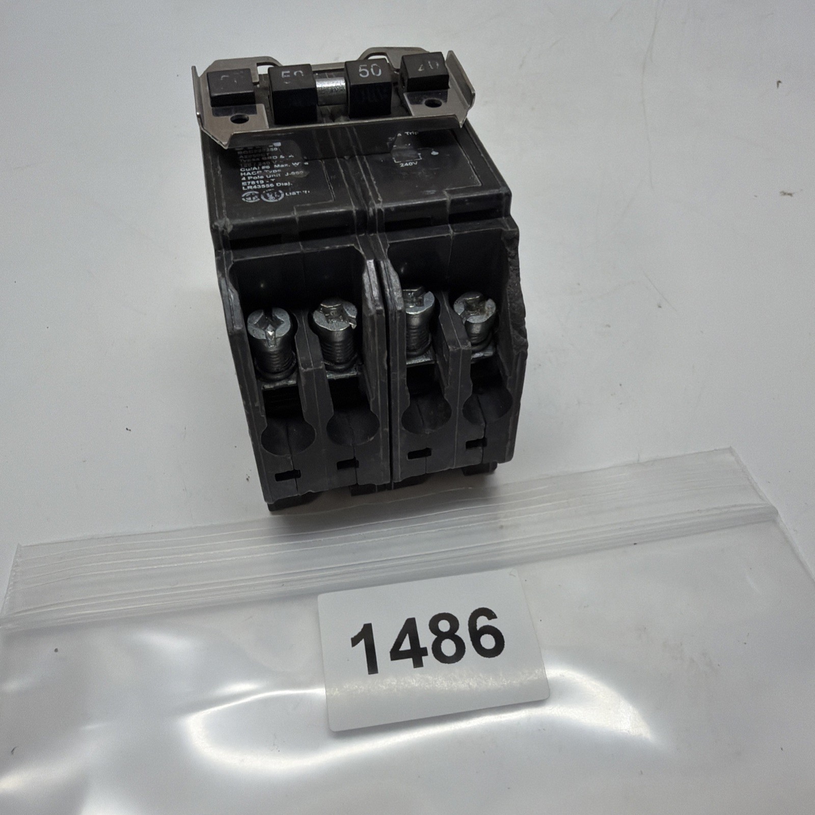 Eaton BQC220250 20 Amp 50 Amp 2 Pole BQC Common Trip Quad Circuit Breaker
